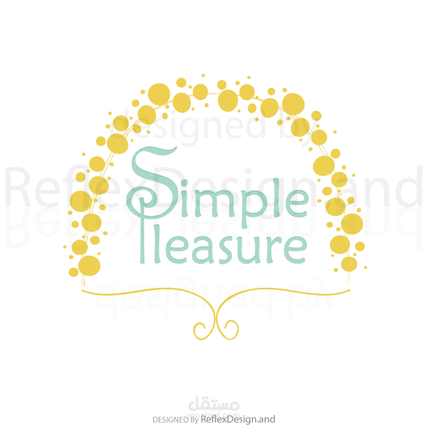شعار نشاط انتاج حلويات simple pleasure