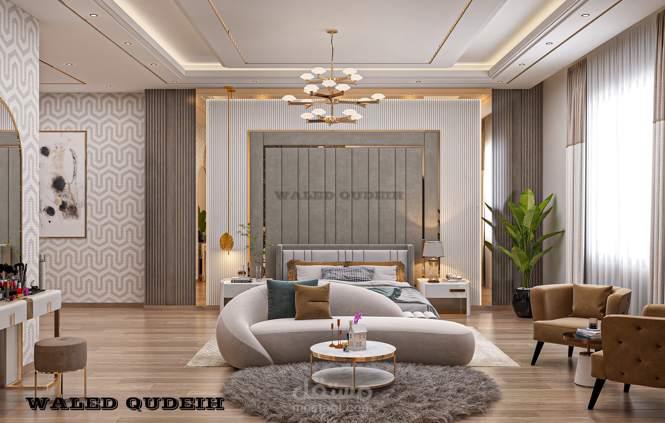 تصميم غرفة نوم رئيسية