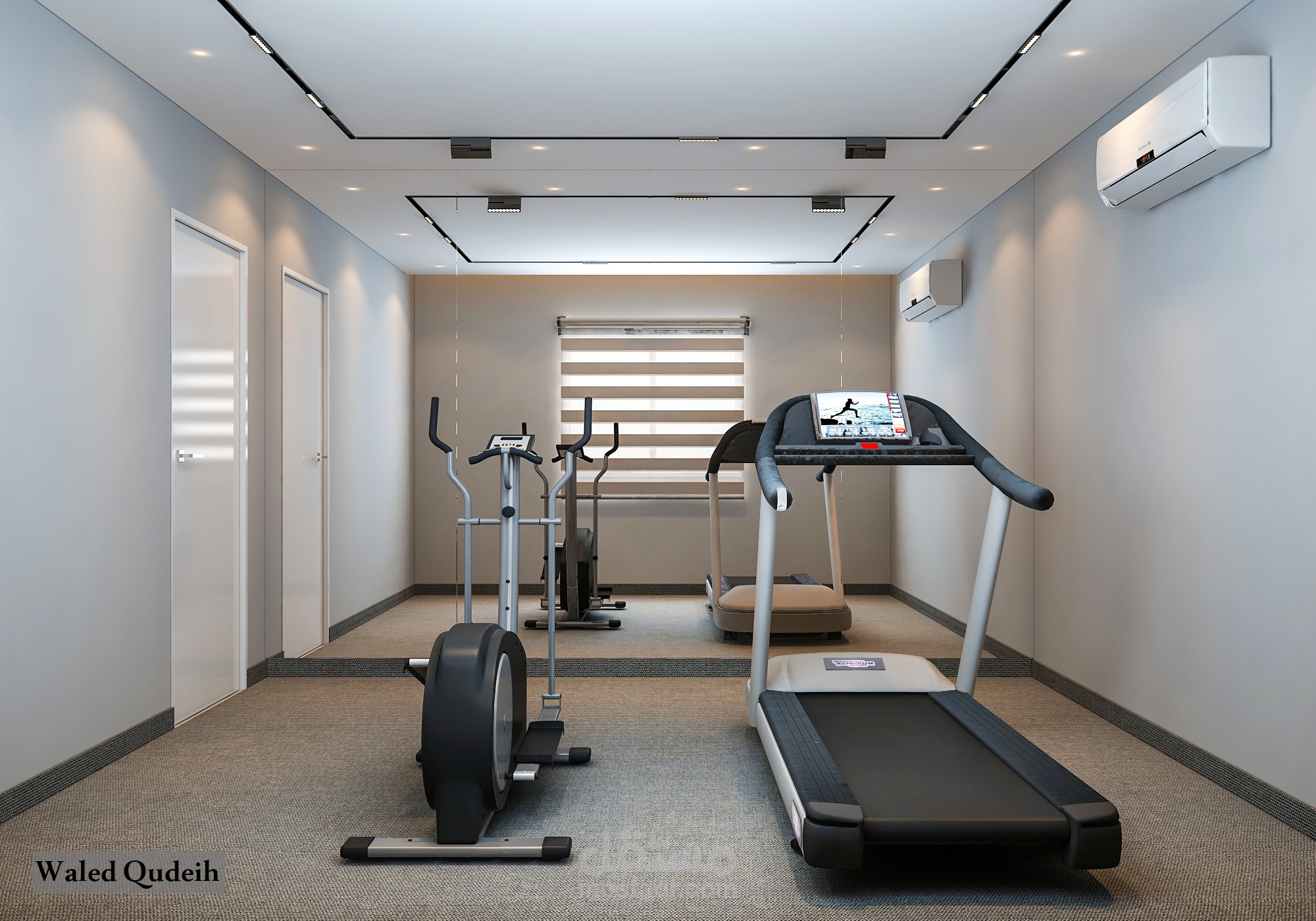 تصميم عرفة جيم داخل فيلا