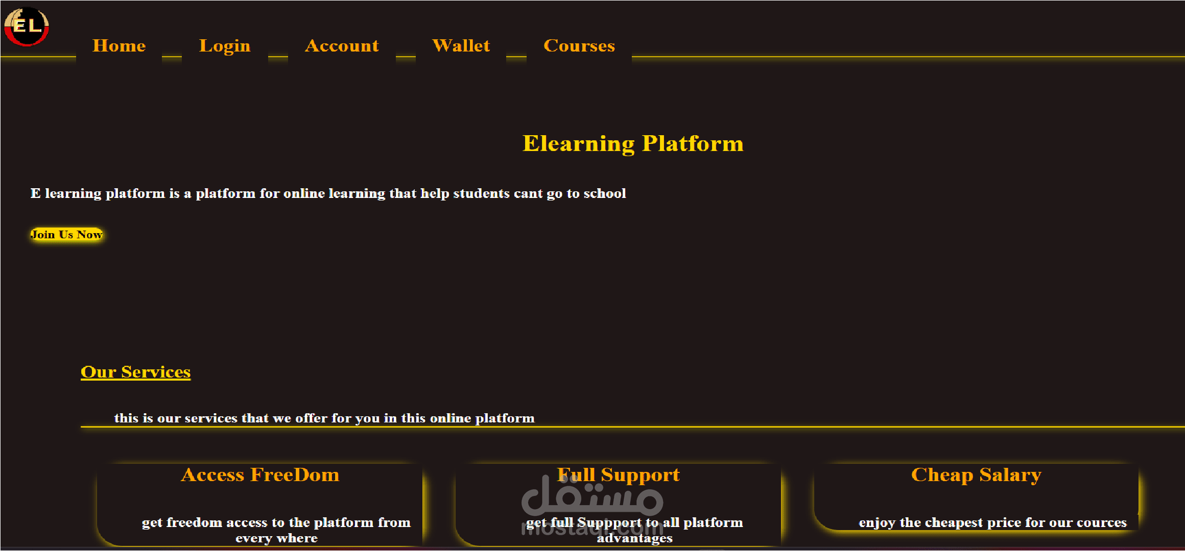 ELearning platform