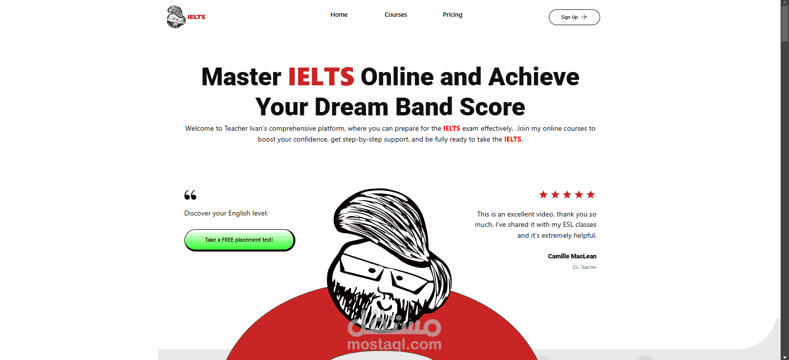المعلم إيفان منصة IELTS الإنجليزية