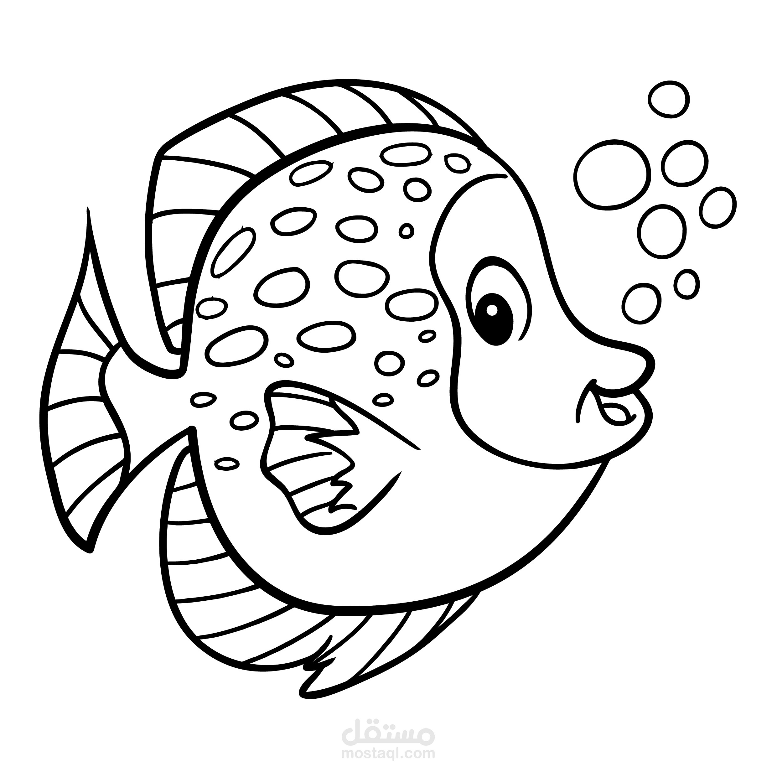 رسومات متجهية لكتب تلوين الأطفال Kids Coloring Book Vector Illustrations