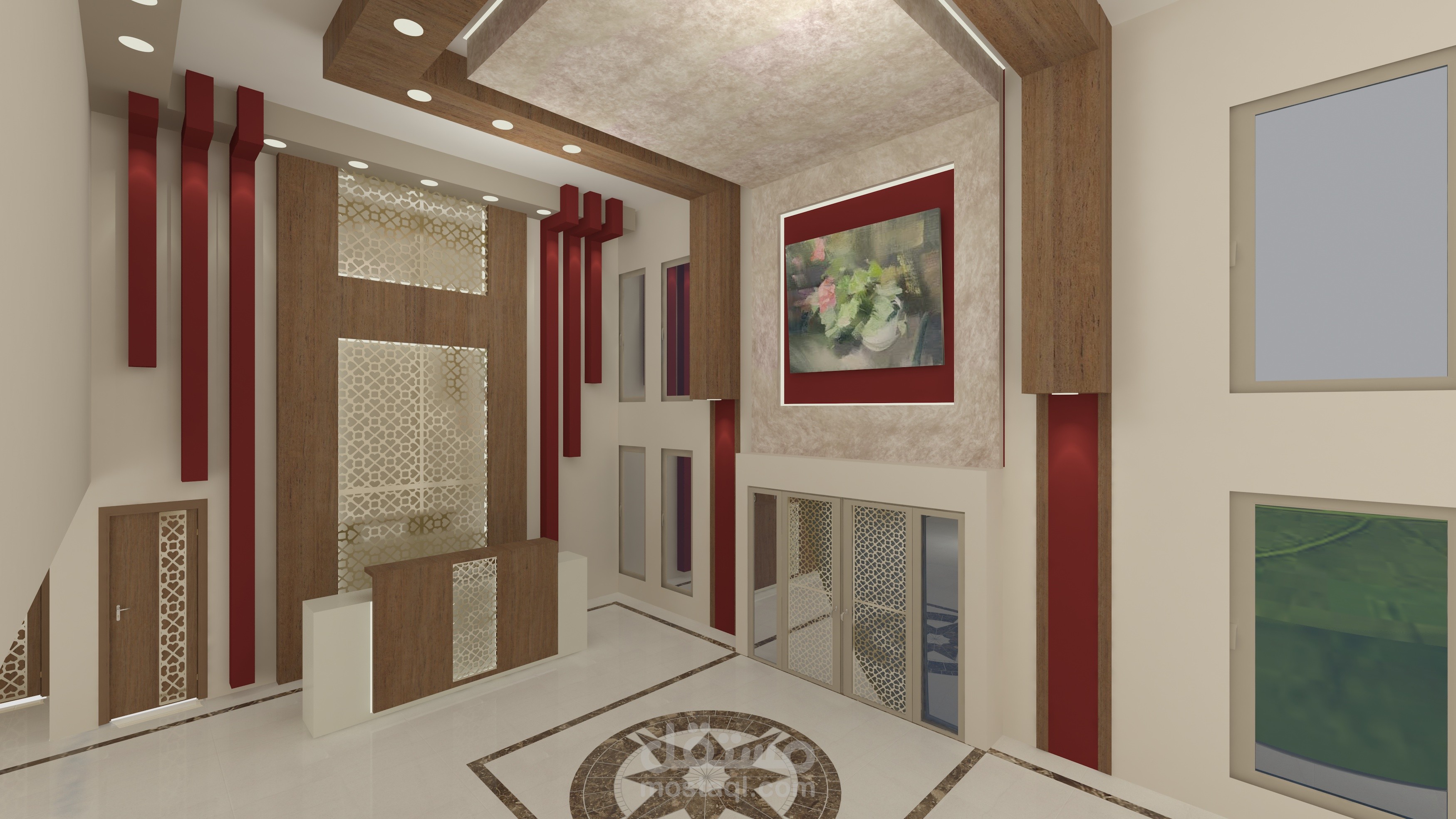 تصميم داخلي لادارة مدرسه