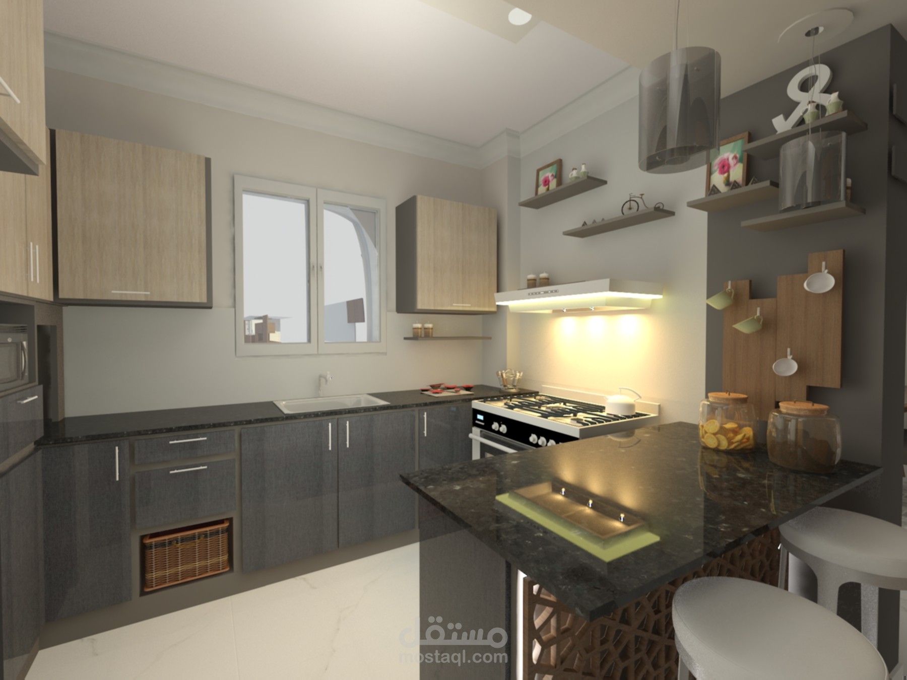 تصميم داخلي لمطبخ