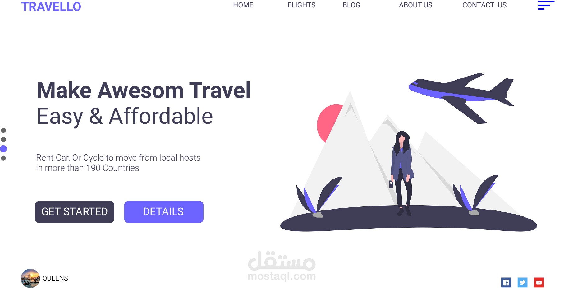 UI & UX LANDING PAGE