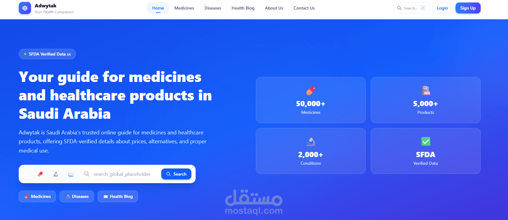 أدويتك - منصة أدوية حديثة قيد التطوير حاليًا