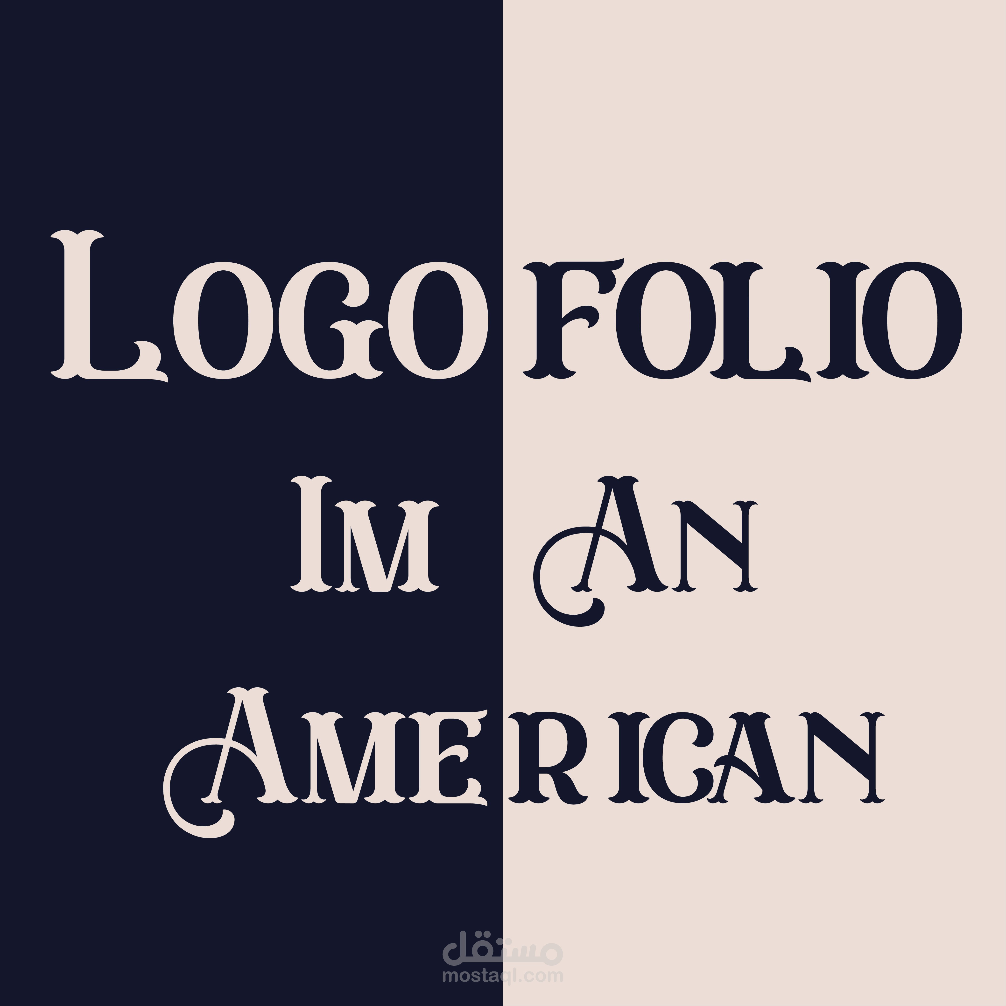 Logo design " I'm An American "