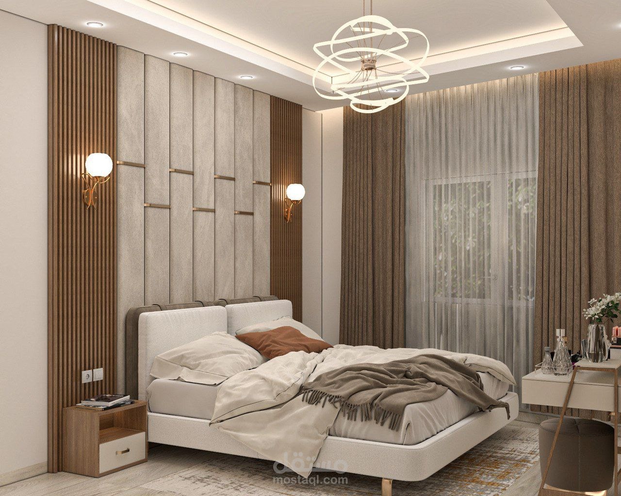 تصميم داخلي غرفة نوم ماستر