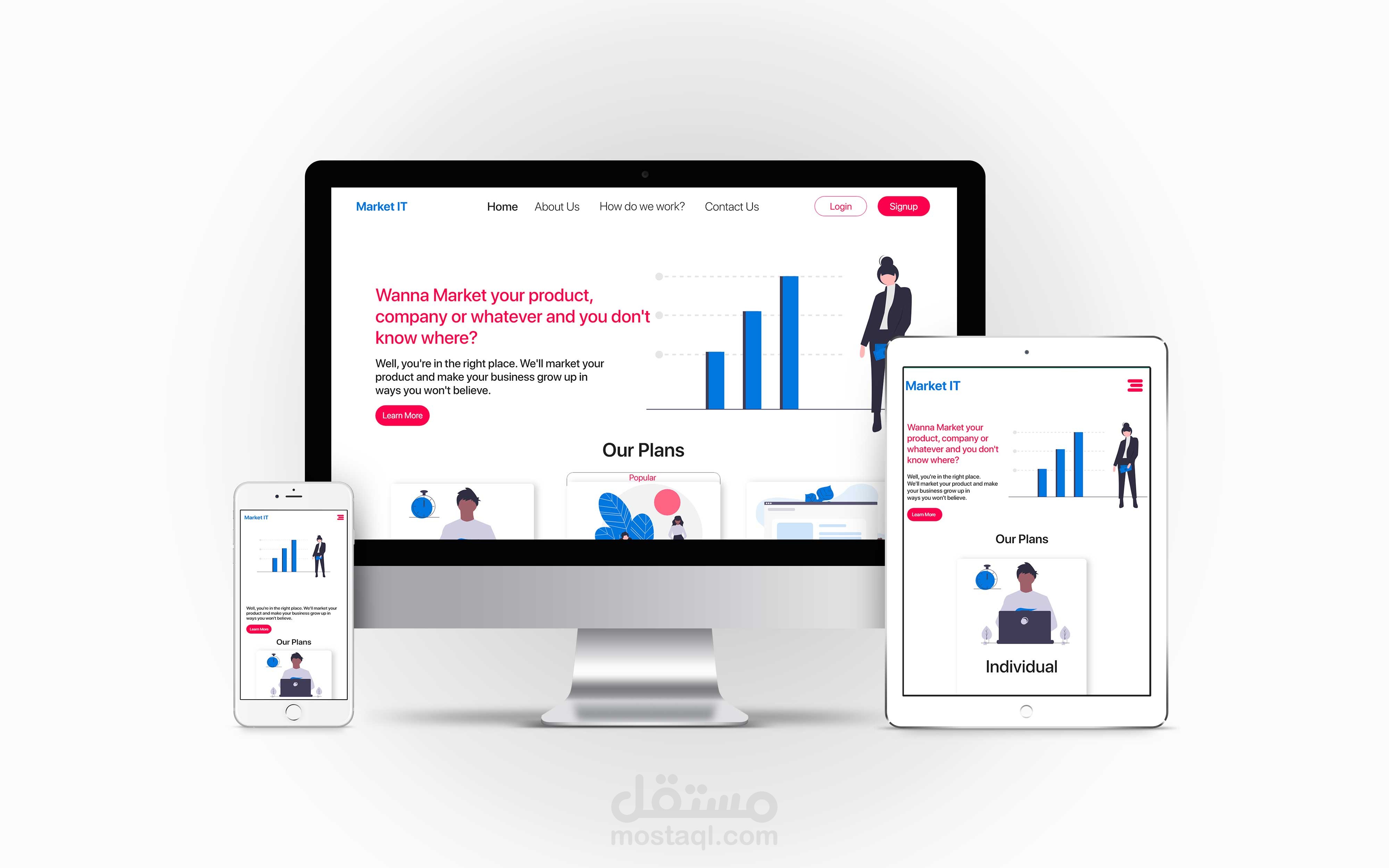 موقع لشركة Market IT