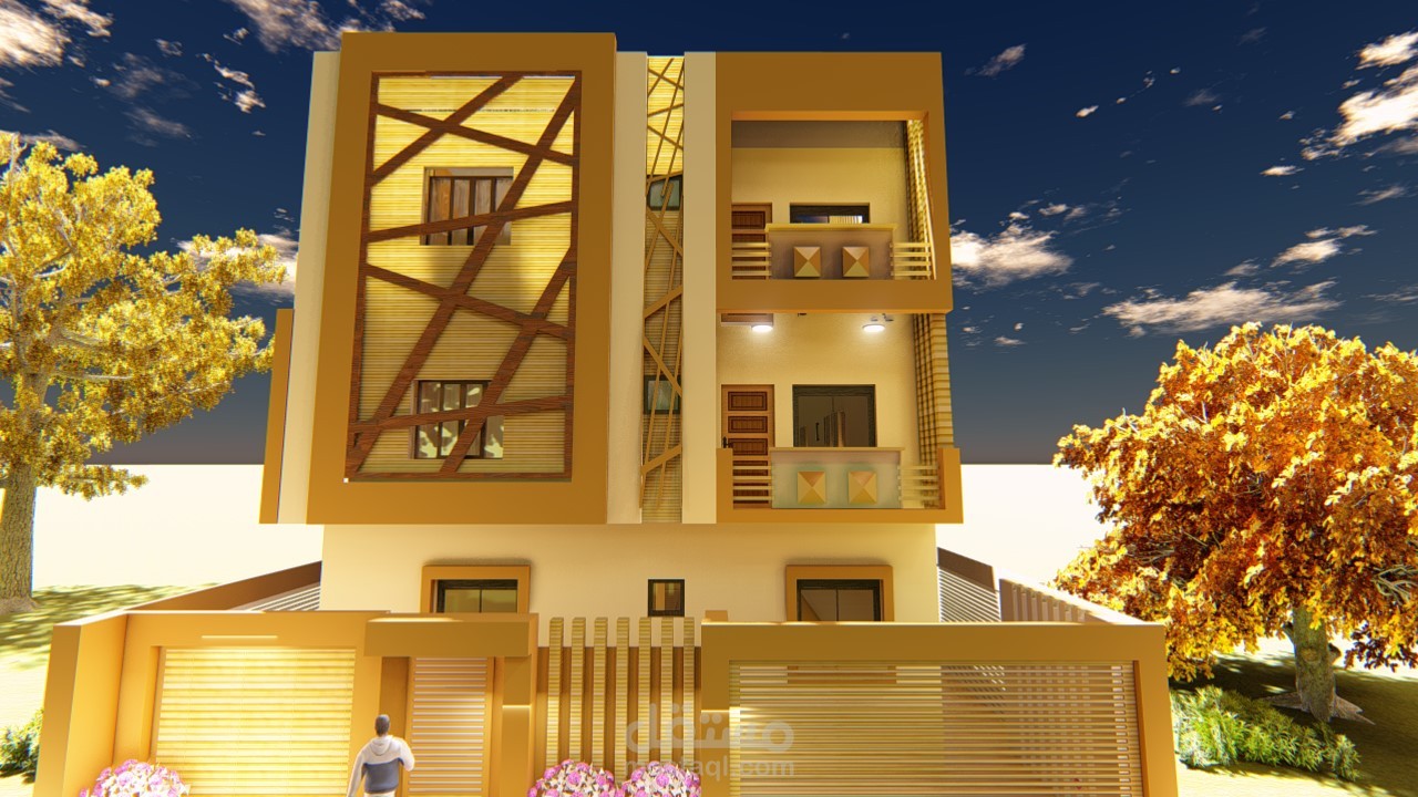 تصميم و رفع واظهار بيت سكني