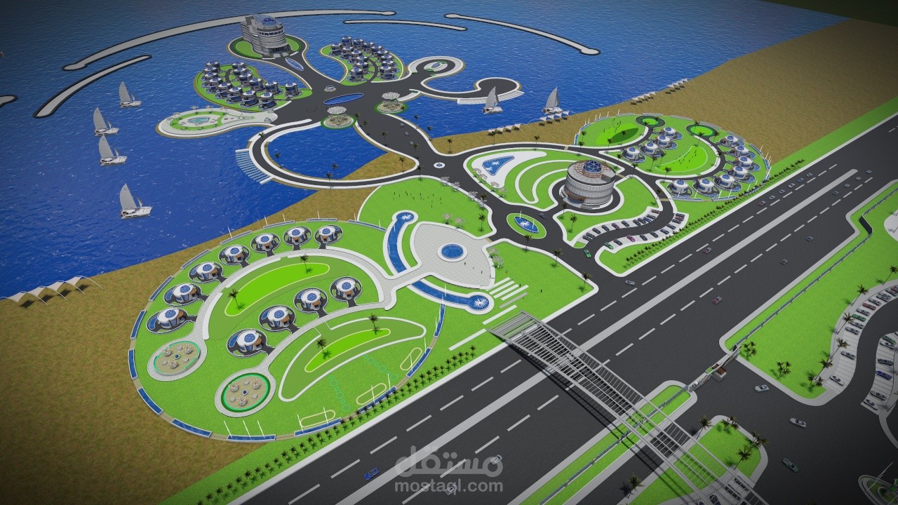 تخطيط و تصميم منتجع سياحي