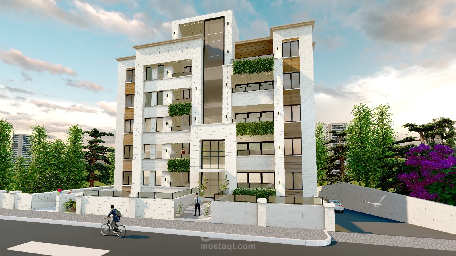تصميم واخراج عمارة سكنية