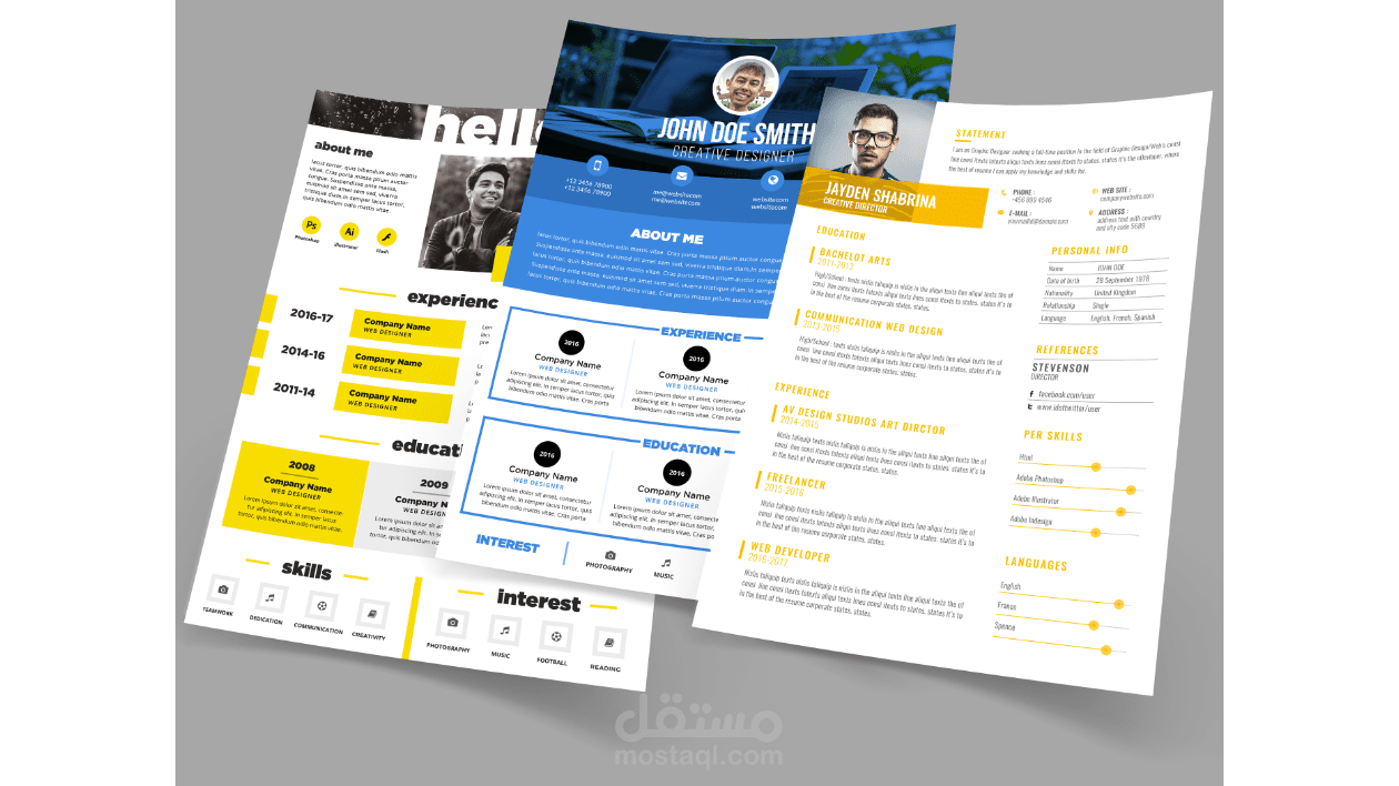 أقوم بإنشاء سيرتك الذاتية المهنية من اجل وظيفة الاحلام