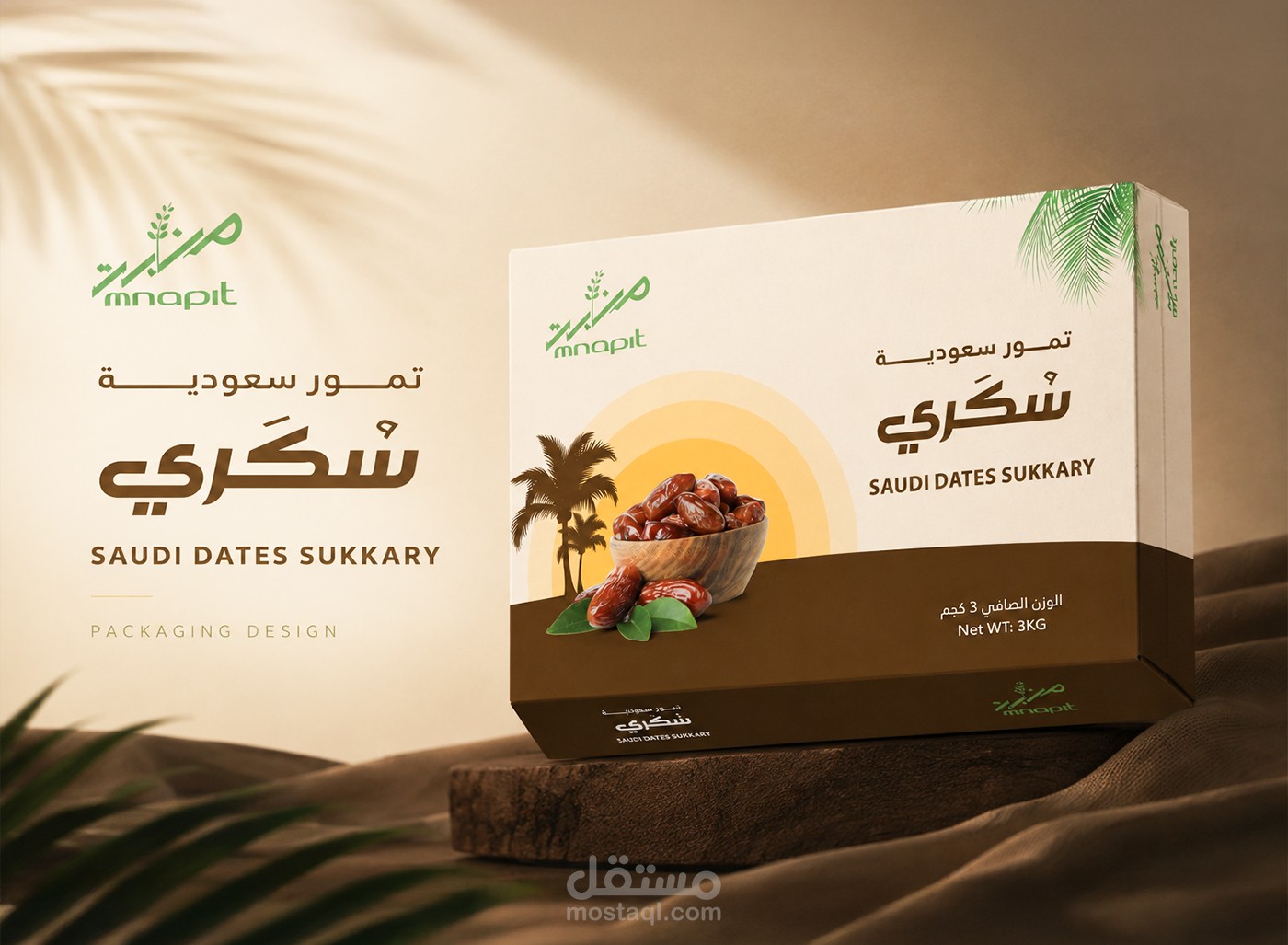 تصميم عبوات التمور السعودية