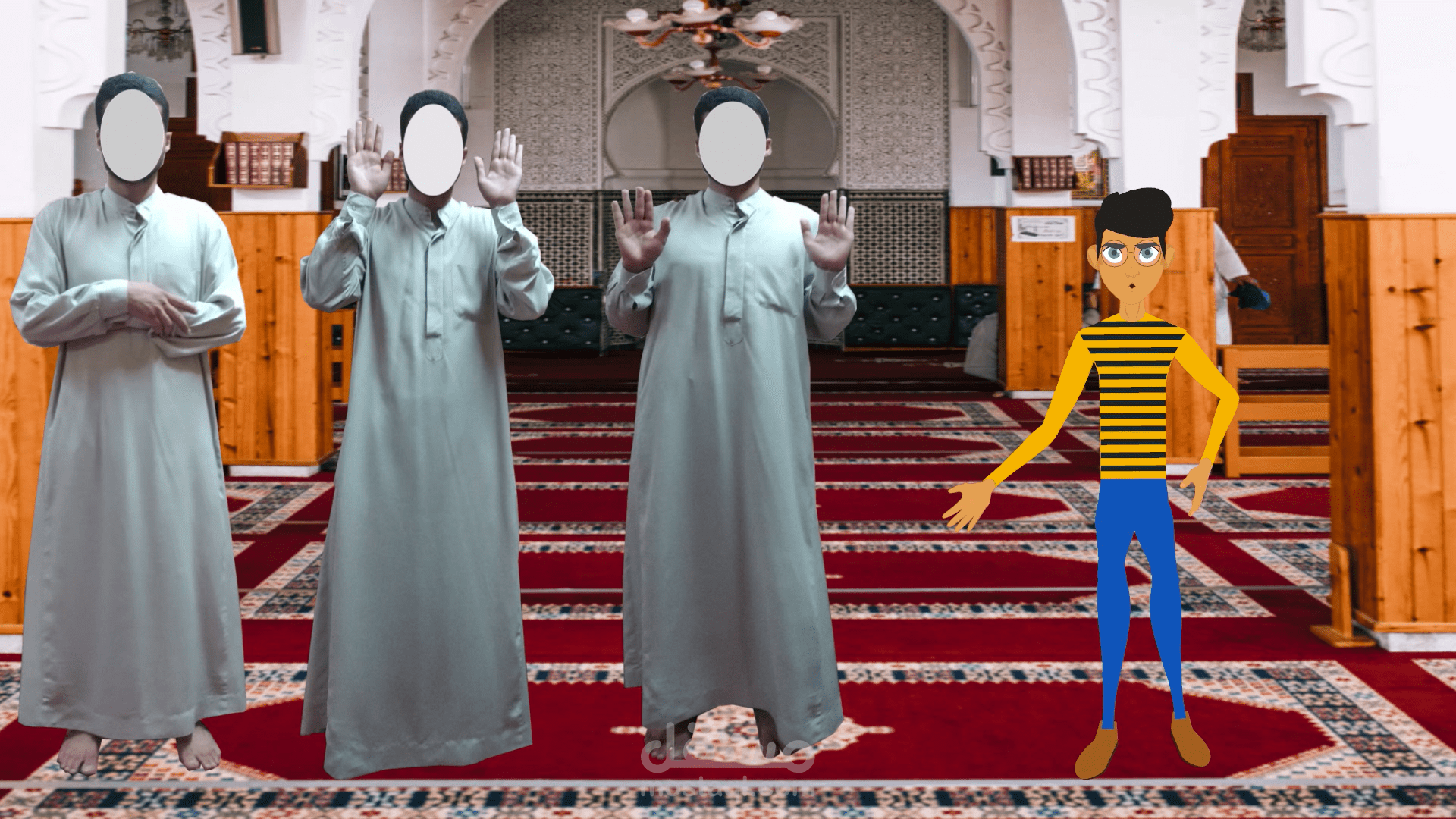 انيميشن وموشن جرافيك سنن الصلاة