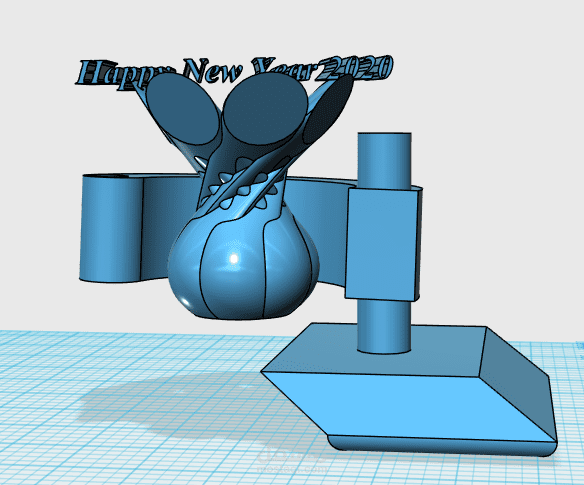 3D Design  /  Happy new year 2020