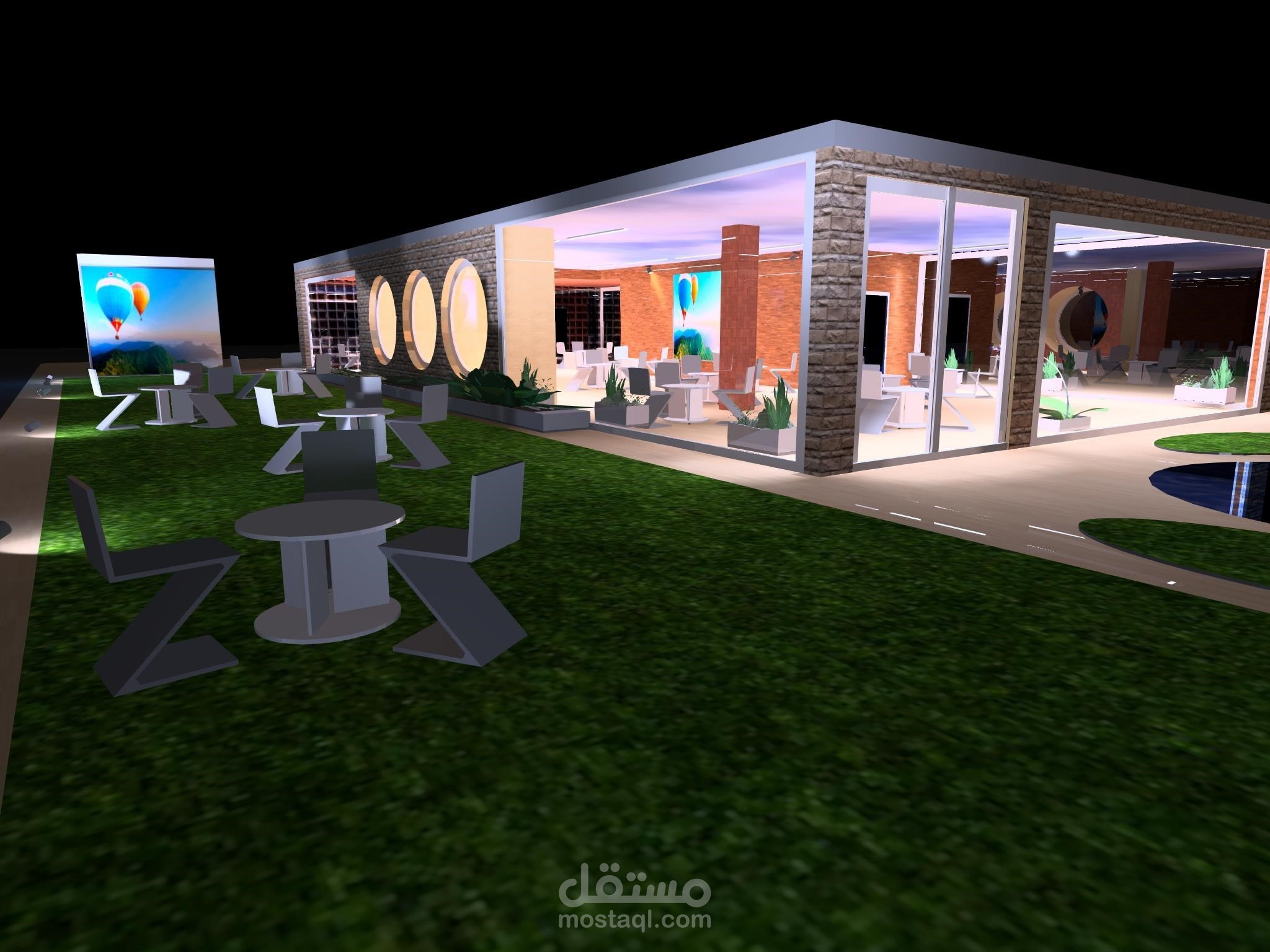 تصميم مطعم