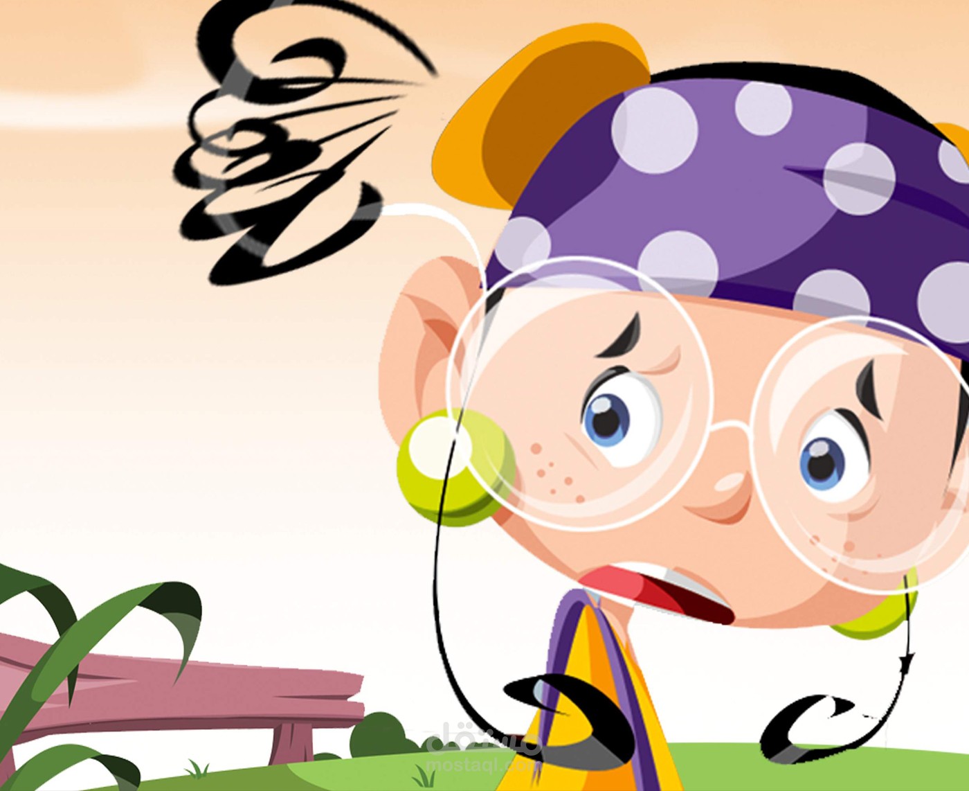 an illustration for a kids magazine -رسوم لمجلة أطفال