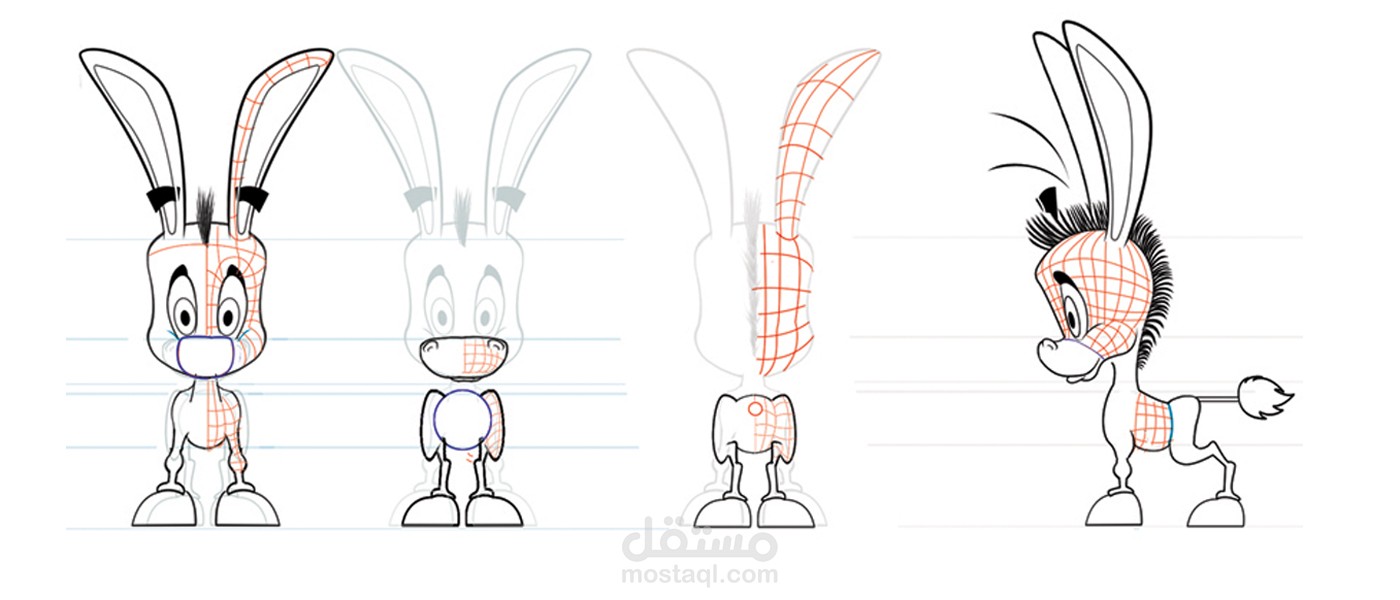 character design for a cartoon series -تصميم شخصسة كارتونيه