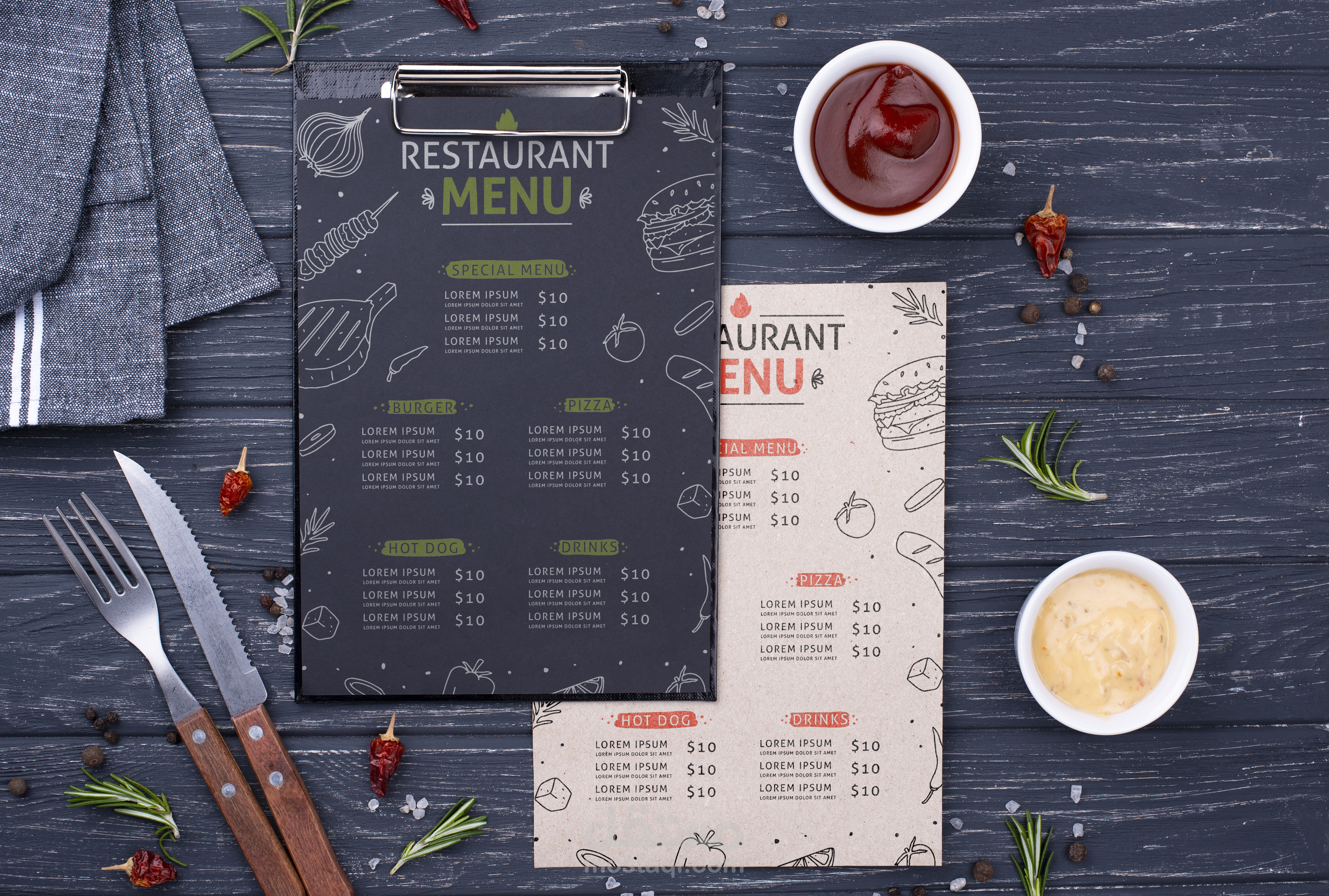 menu design