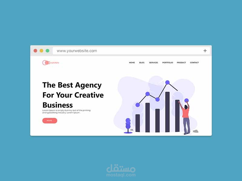 موقع Flat Design