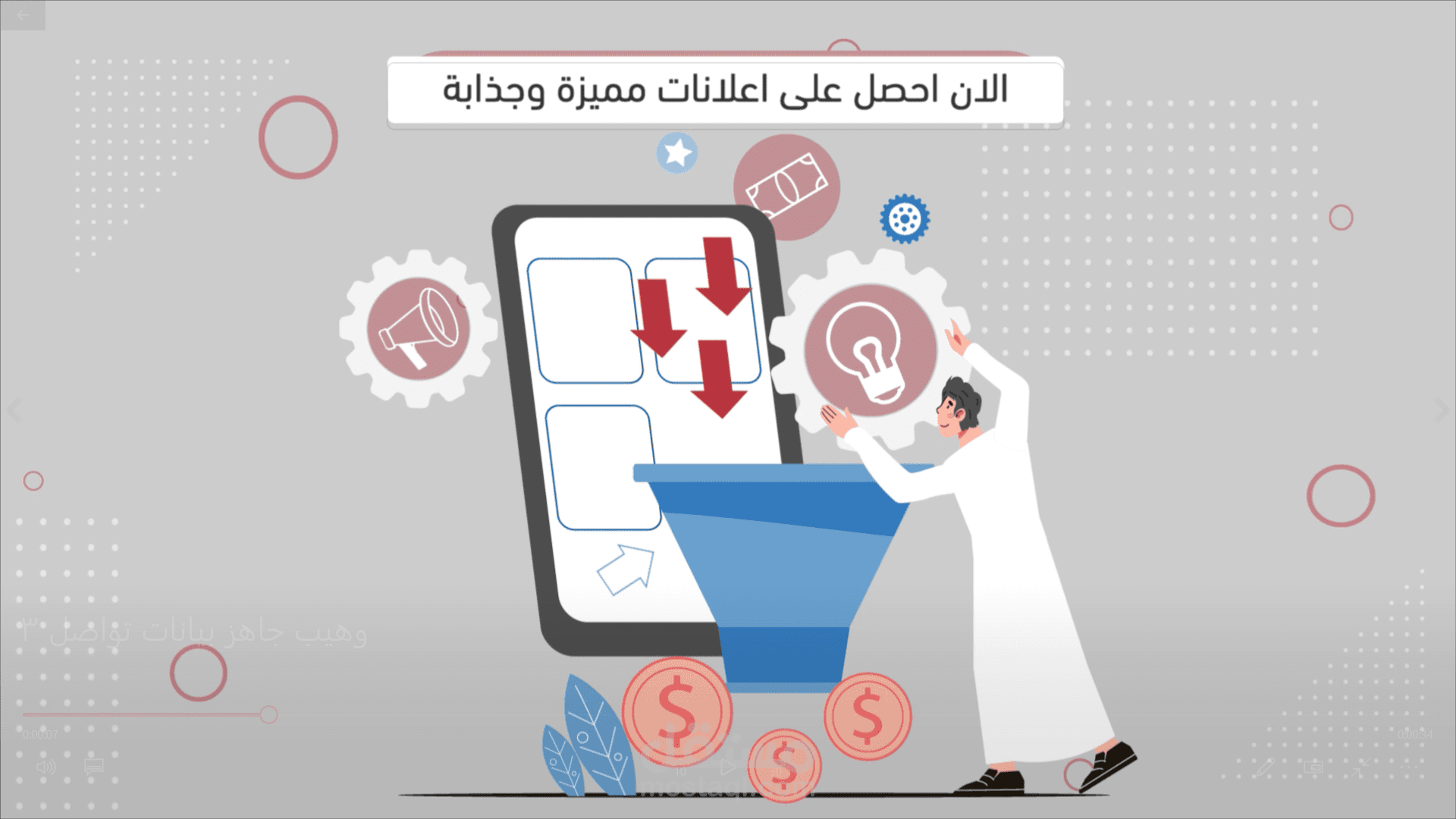 موشن جرافيك وتعليق صوتي سعودي | لصالح وهيب