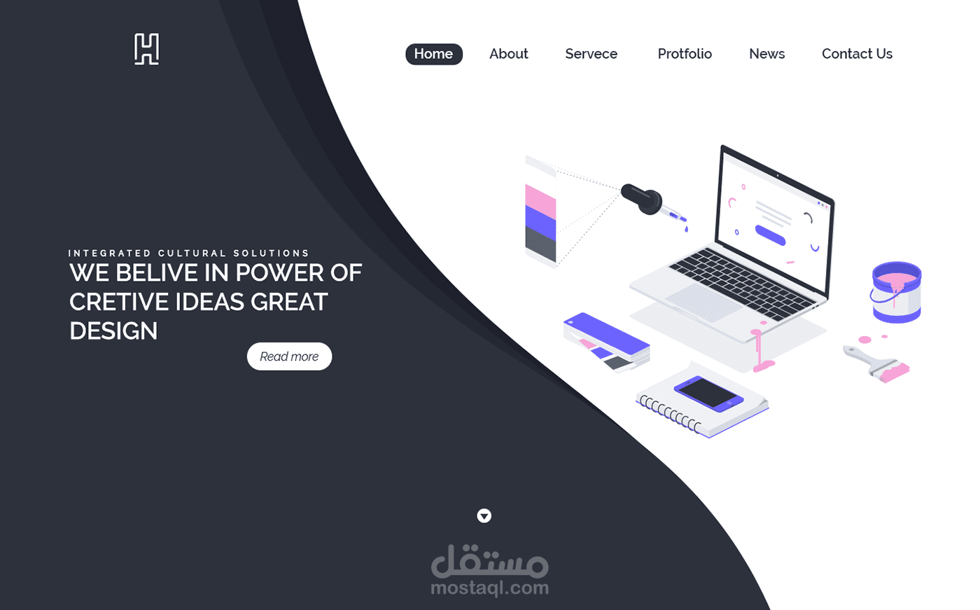 header website