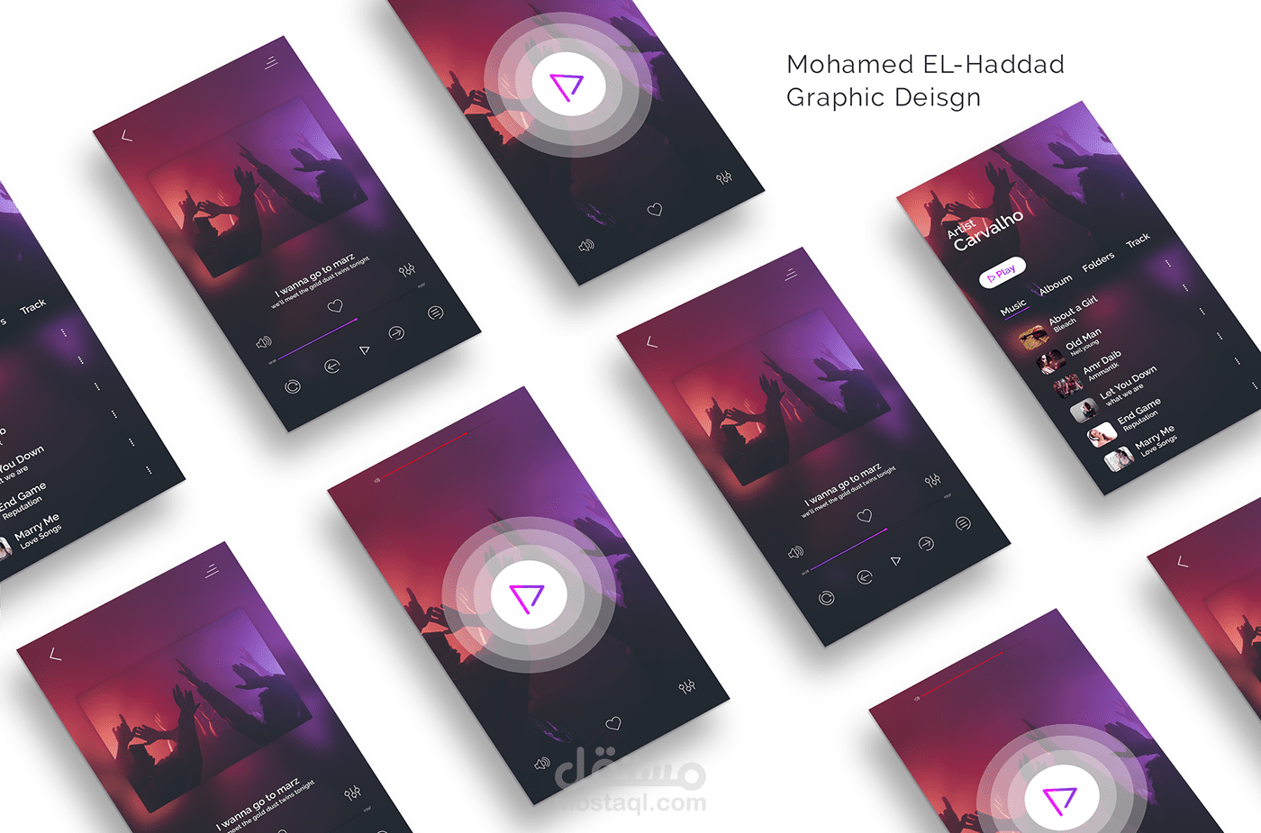 Simple design app Music