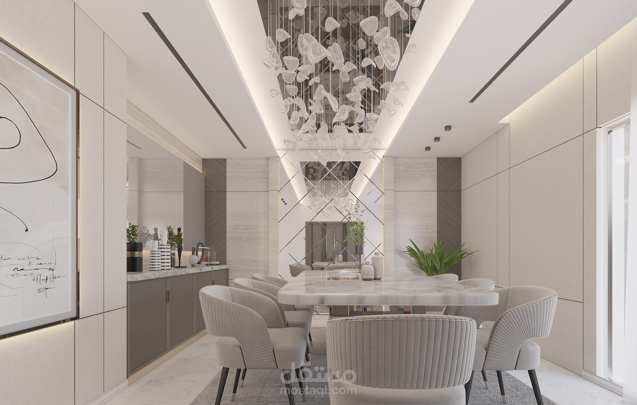 تصميم غرفة الطعام