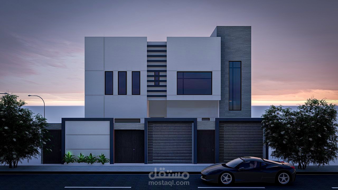 واجهة فيلا مودرن