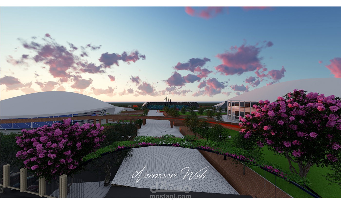 تخطيط وتصميم مدينة رياضية أولمبية