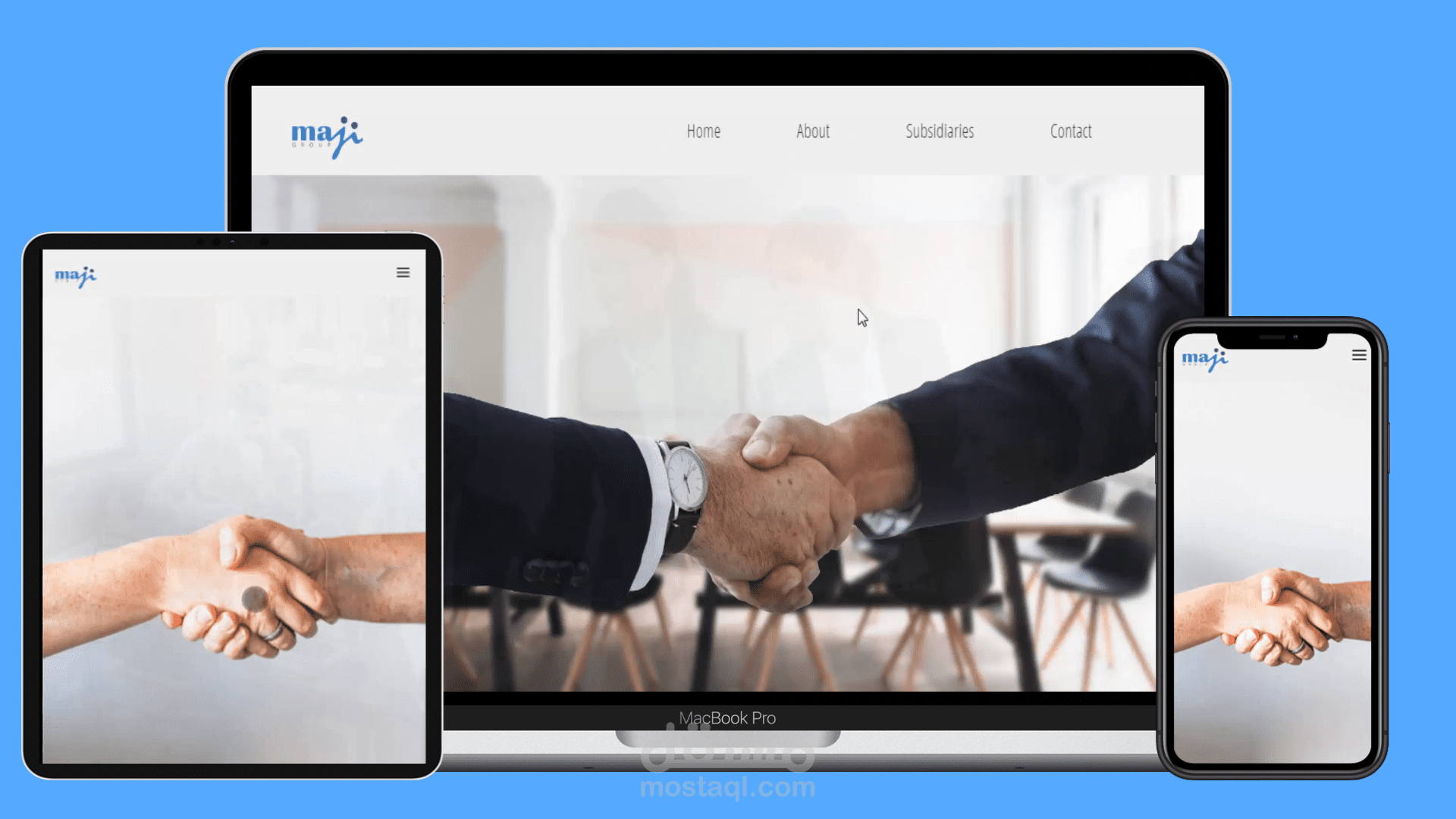 موقع لمجمع شركات متعددة الإختصاصات