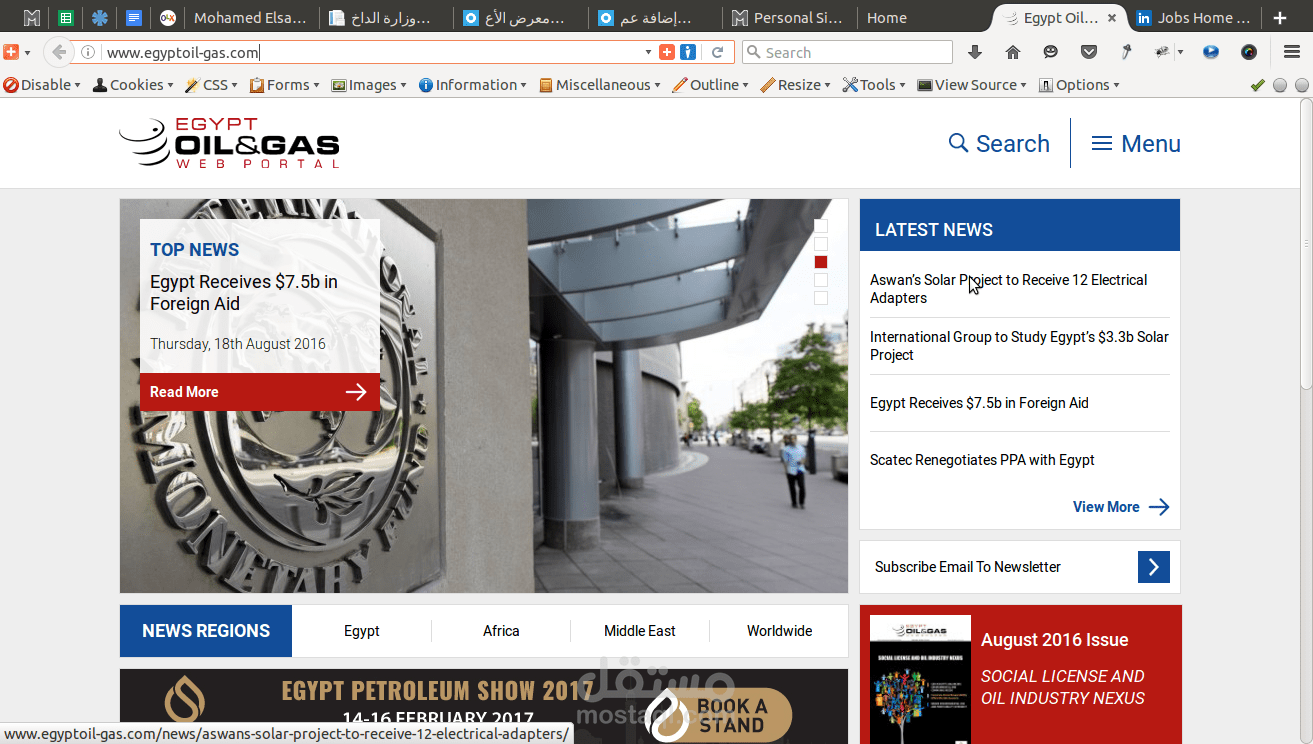 Egypt Oil & Gas web portal