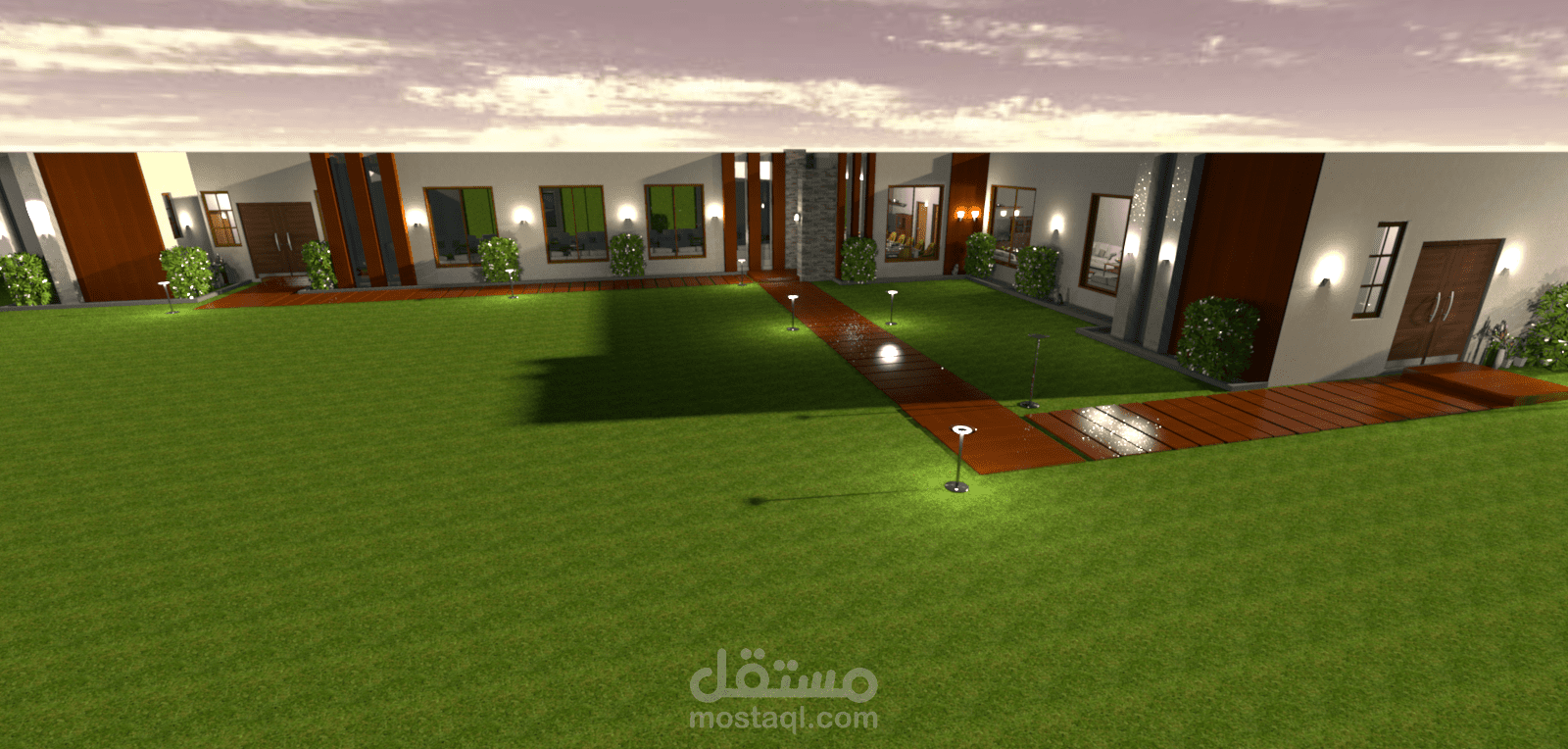 تصميم معماري لإستراحة