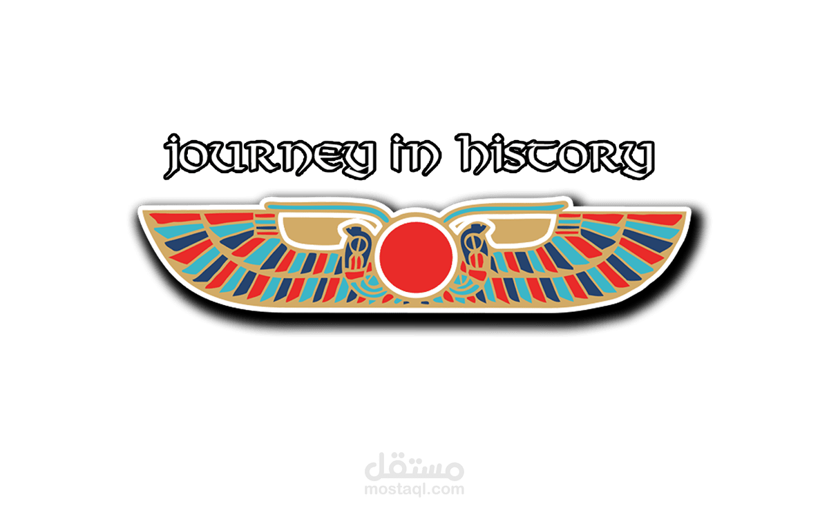 تصاميم الهوية الدعائية لفريق رحلة في التاريخ لدعم السياحة المصرية