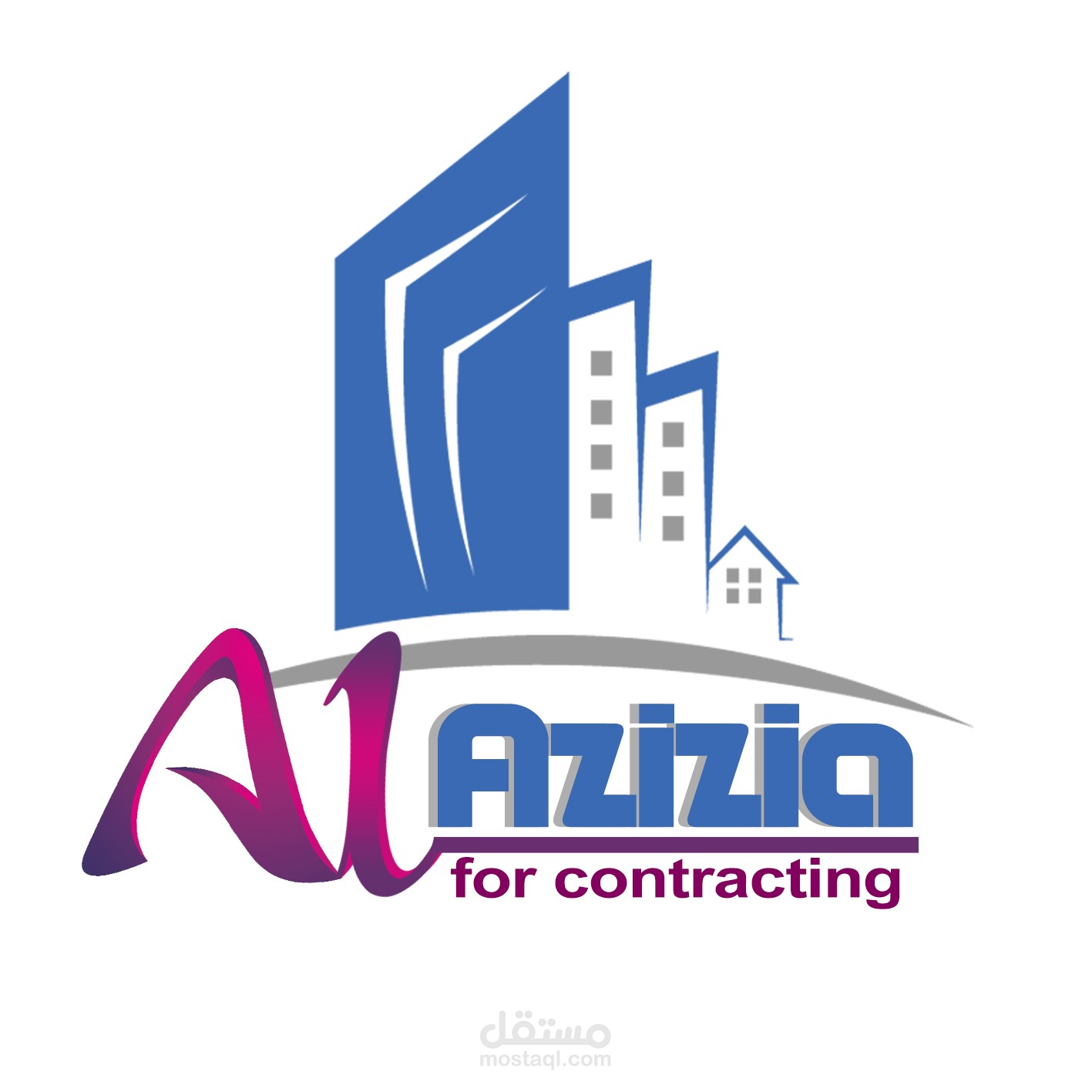 تصميم لوجو احترافى لشركة مقاولات