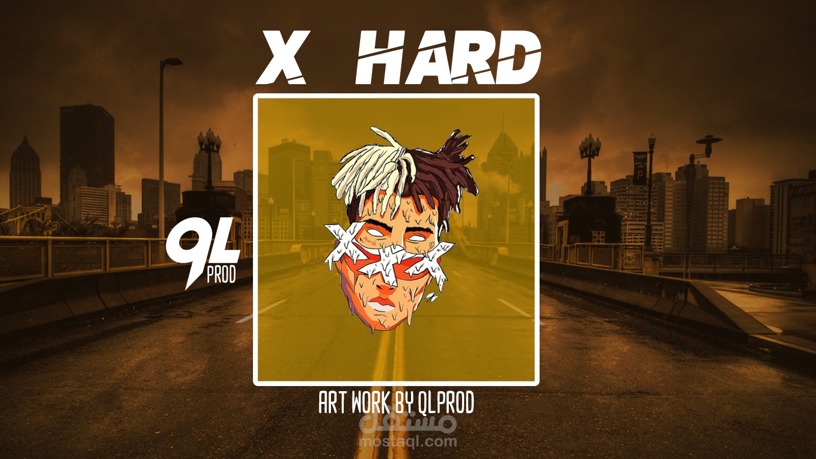 تصميم صورة لأغنية المغني HARD X