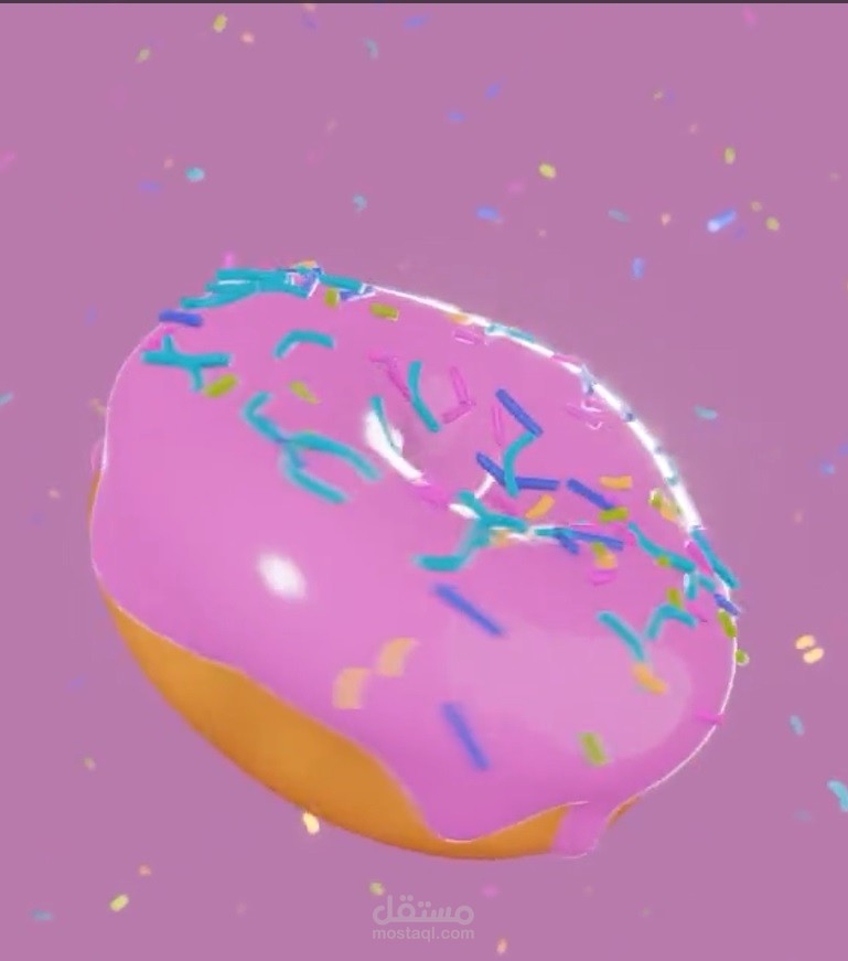 donut 3d model blender
