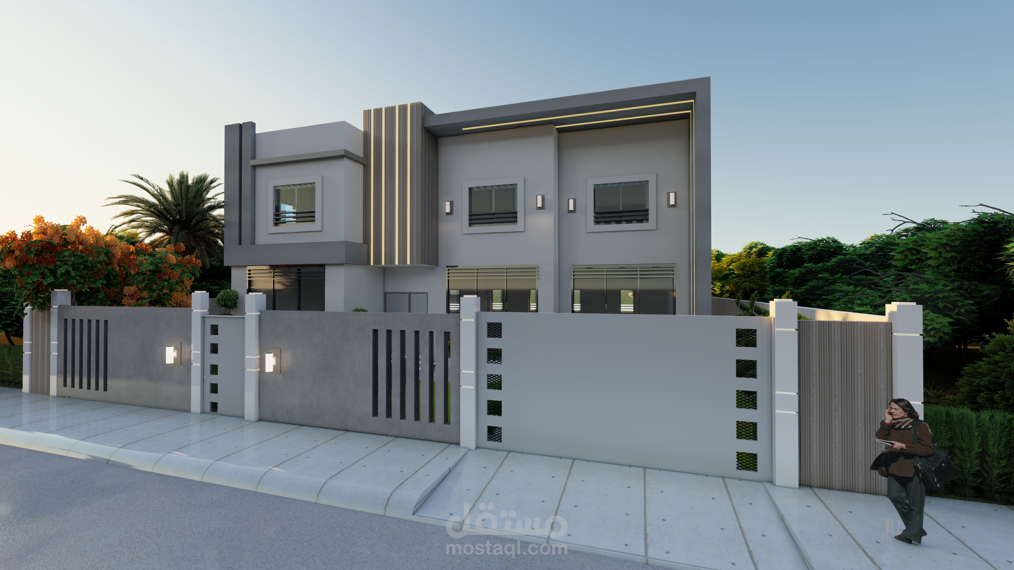 تصميمي لفيلا سكنية في المملكة العربية السعودية