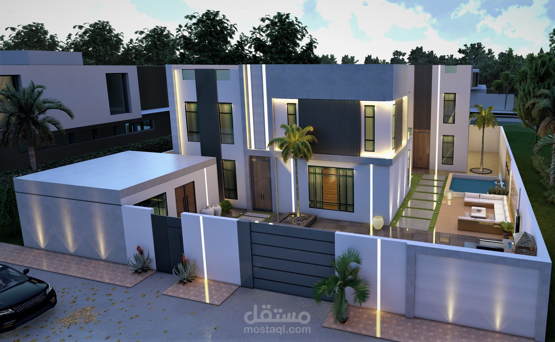 فيلا مودرن في المملكة العربية السعودية