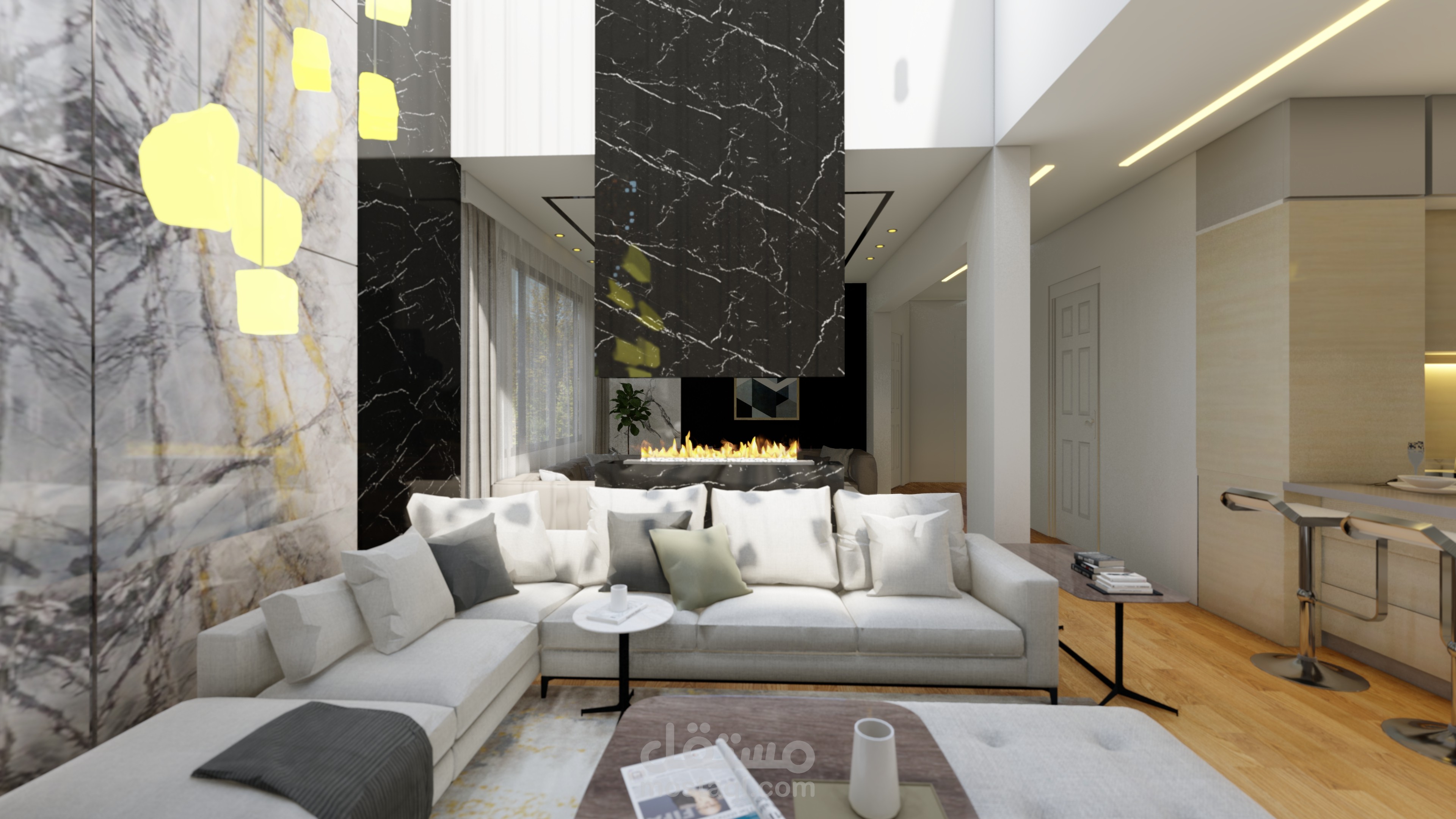 تصميم داخلي لصاله عائلية