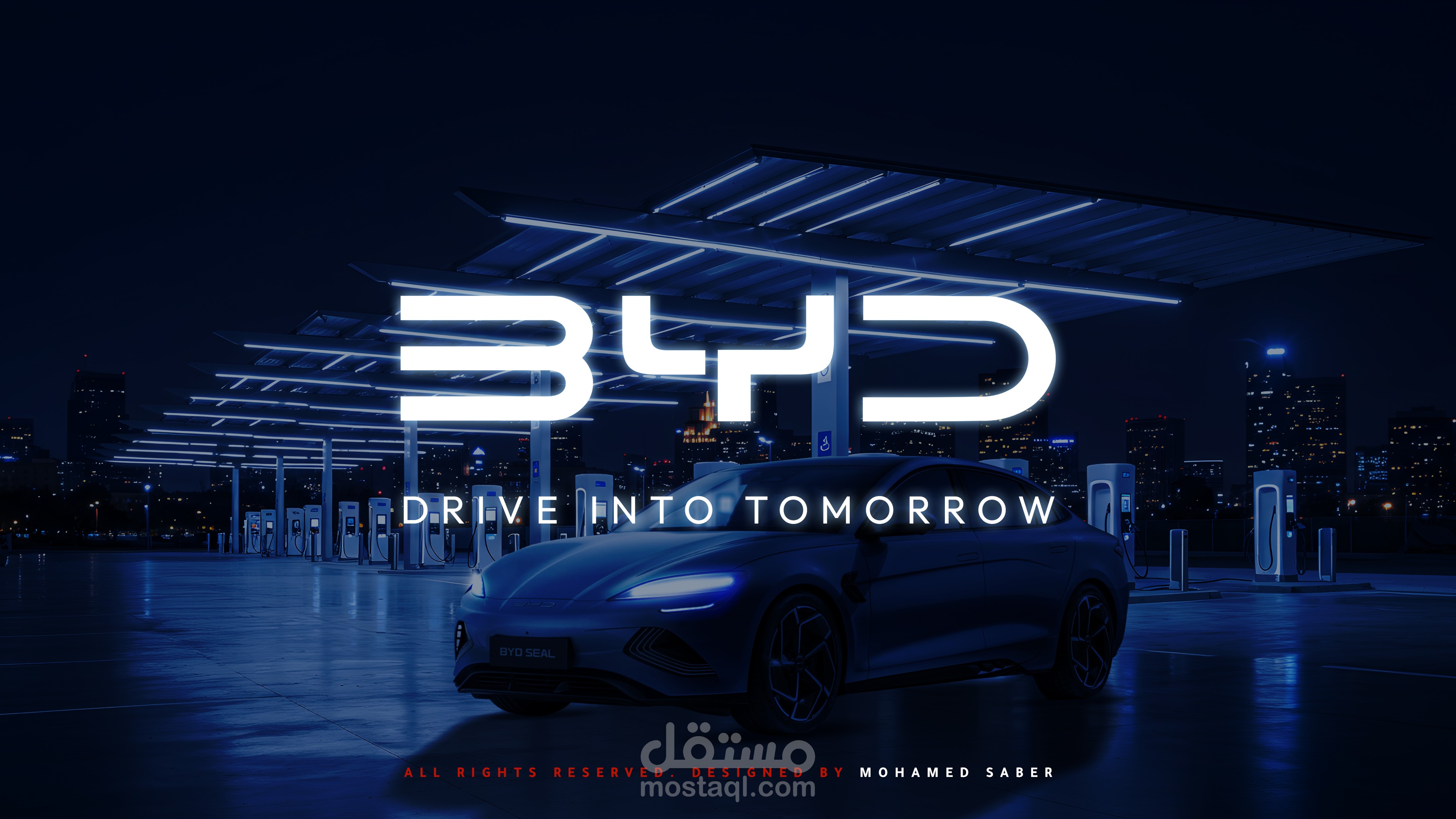 مشروع BYD Seal – Concept & Visual Campaign System