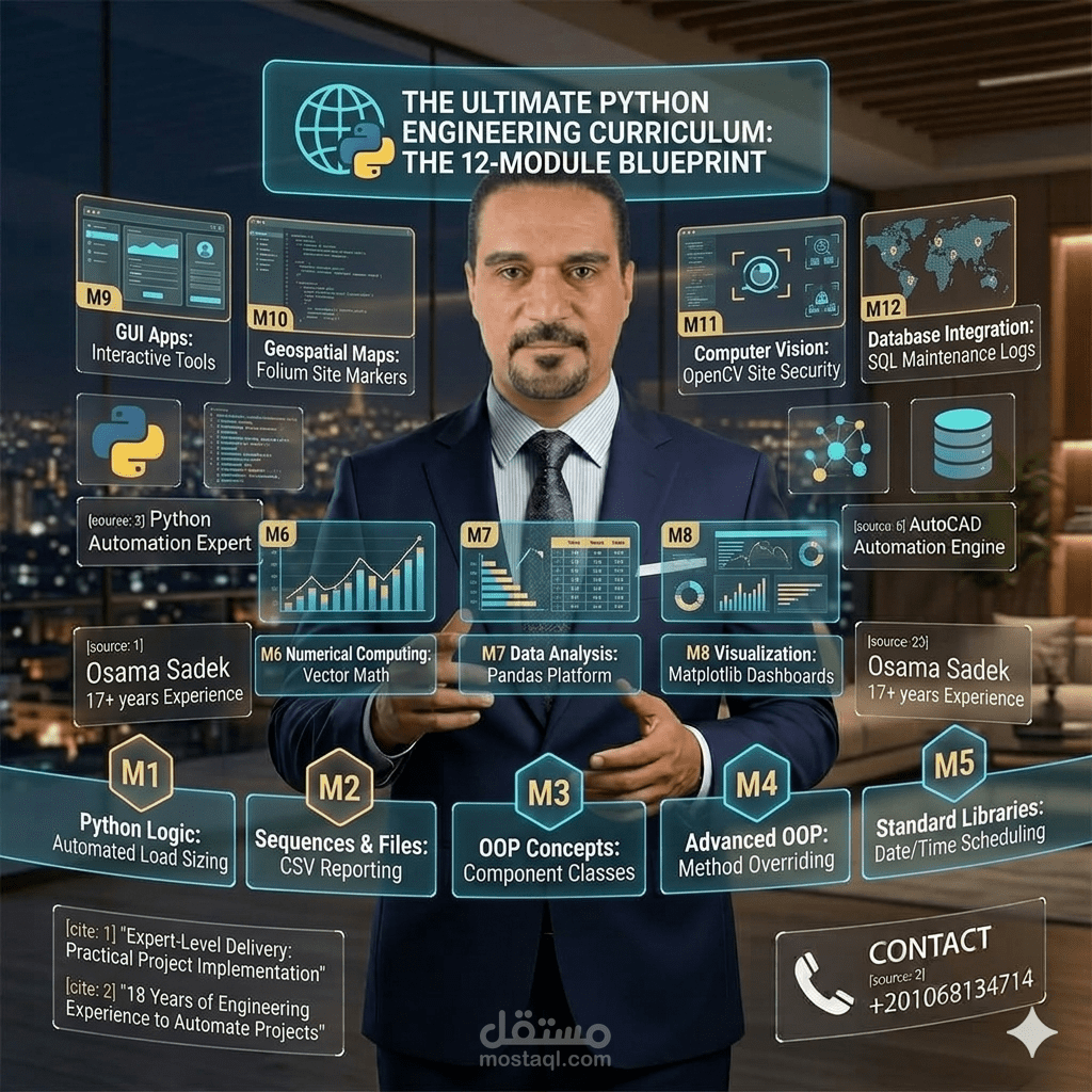 برومبت انجنير & مطور تطبيقات متكامله ومهندس اتمته وذكاء اصطناعي بشركة مصر الوسطى لتوزيع الكهرباء