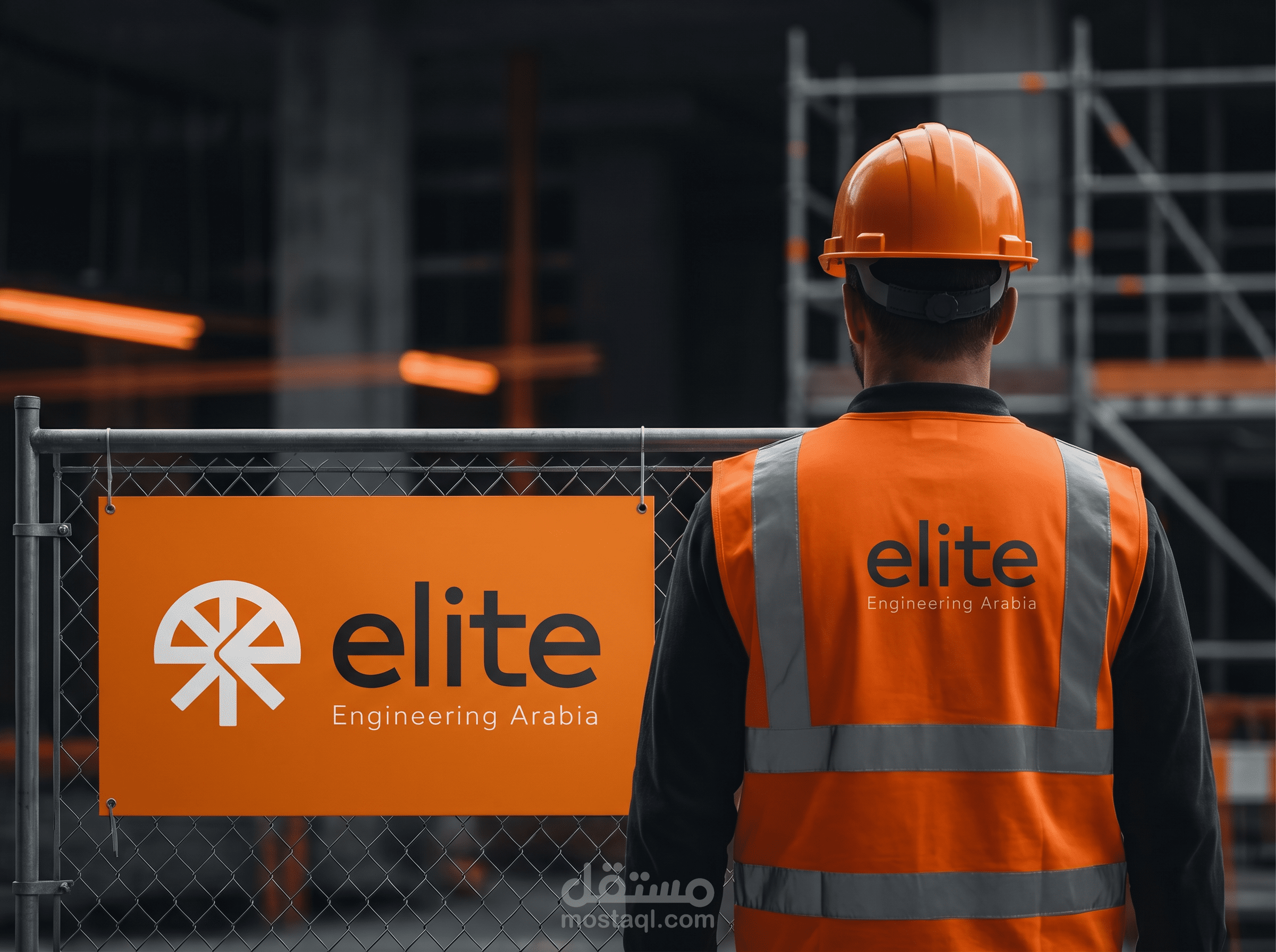 تصميم هوية بصرية متكاملة لشركة المقاولات السعودية Elite