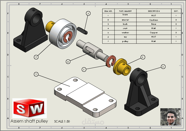 Design of Shaft & Pulley