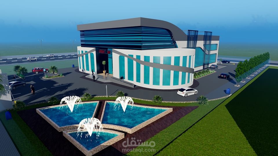 تصميم معرض سيارات