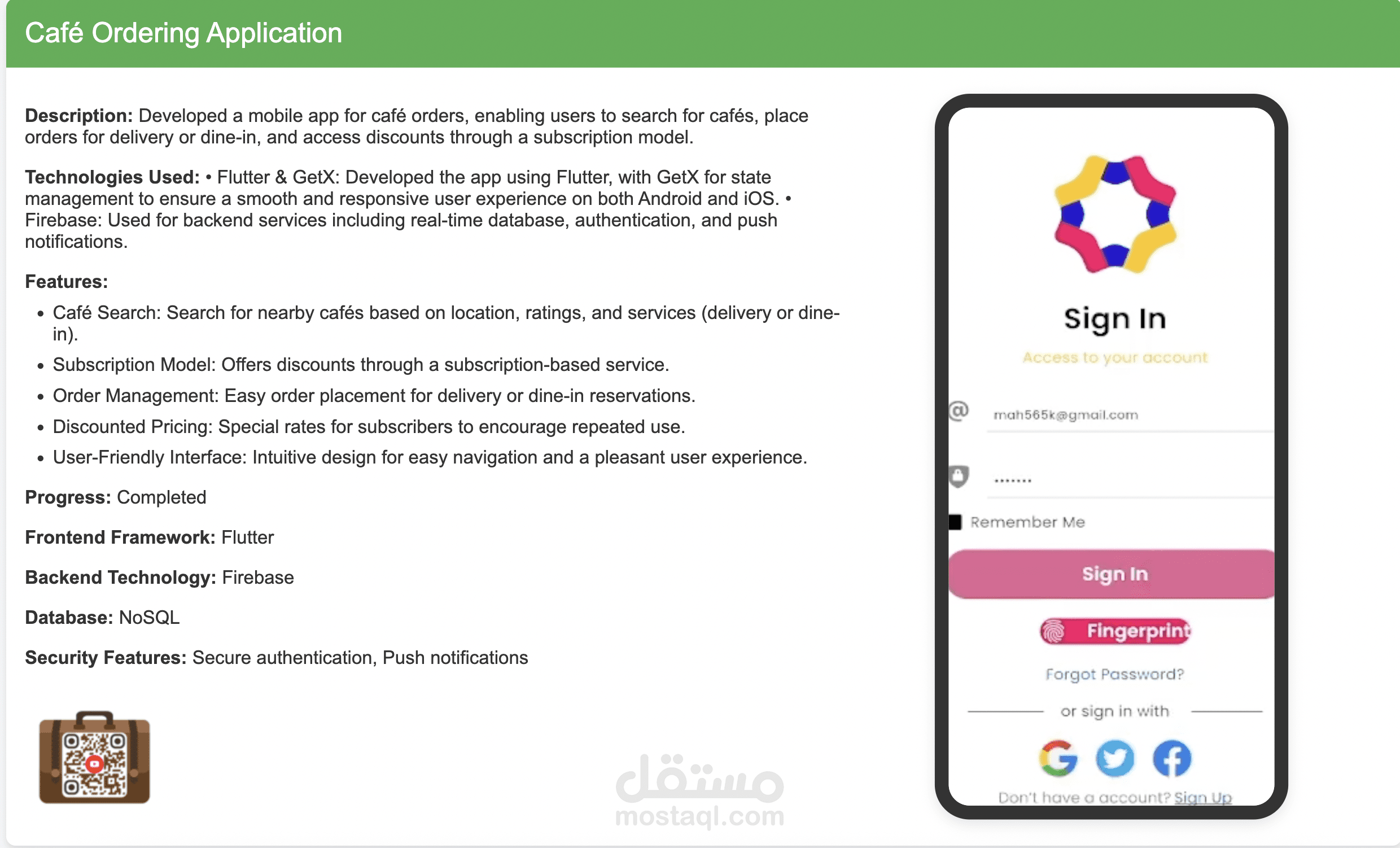 Café Ordering Application