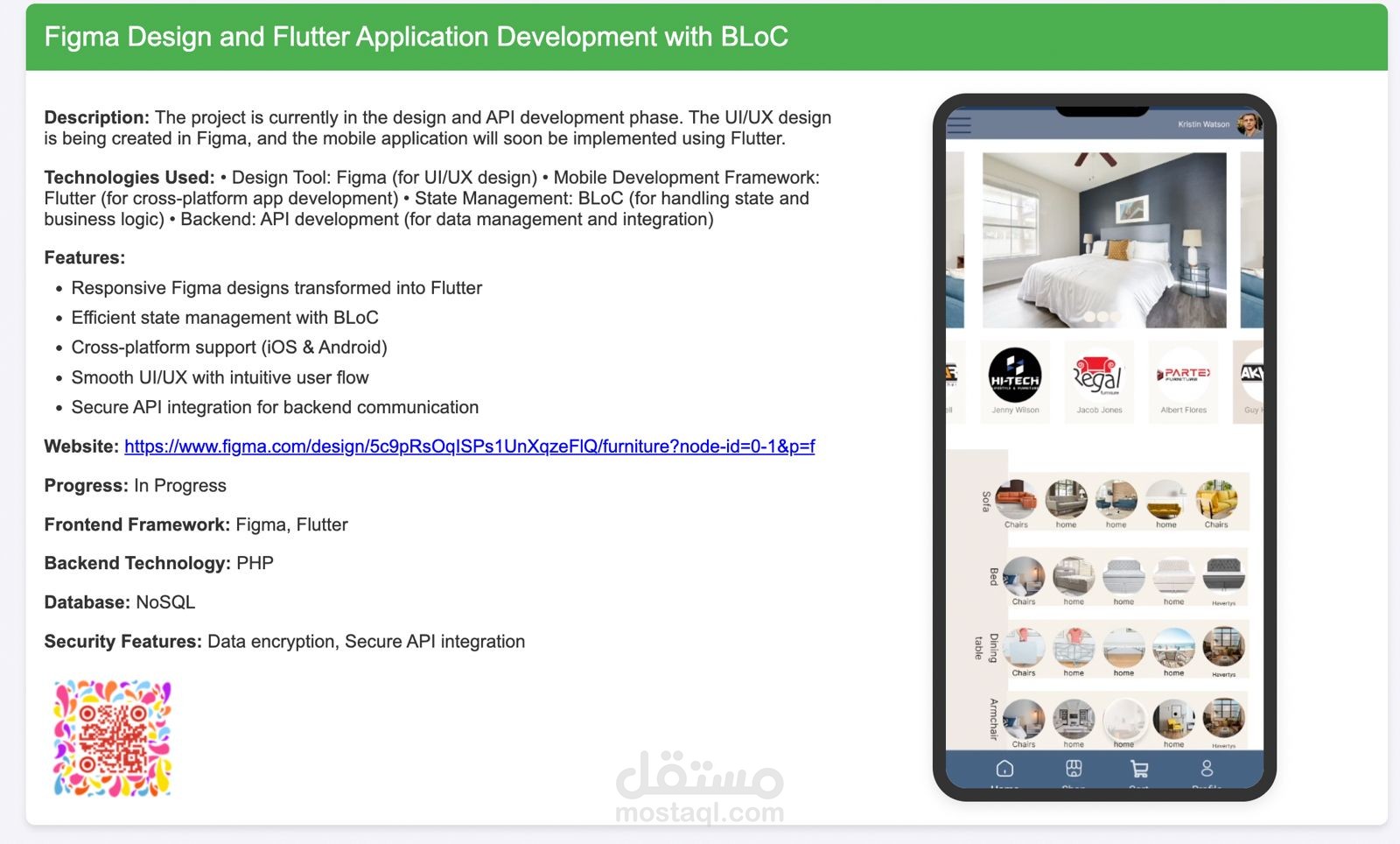 Figma Design and Flutter Application Development with BLoC