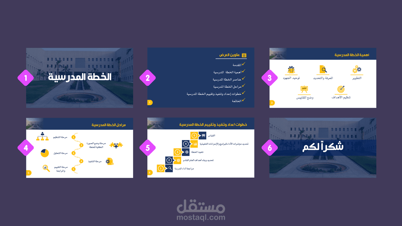 تصميم بوربوينت ابداعي في مجال التخطيط