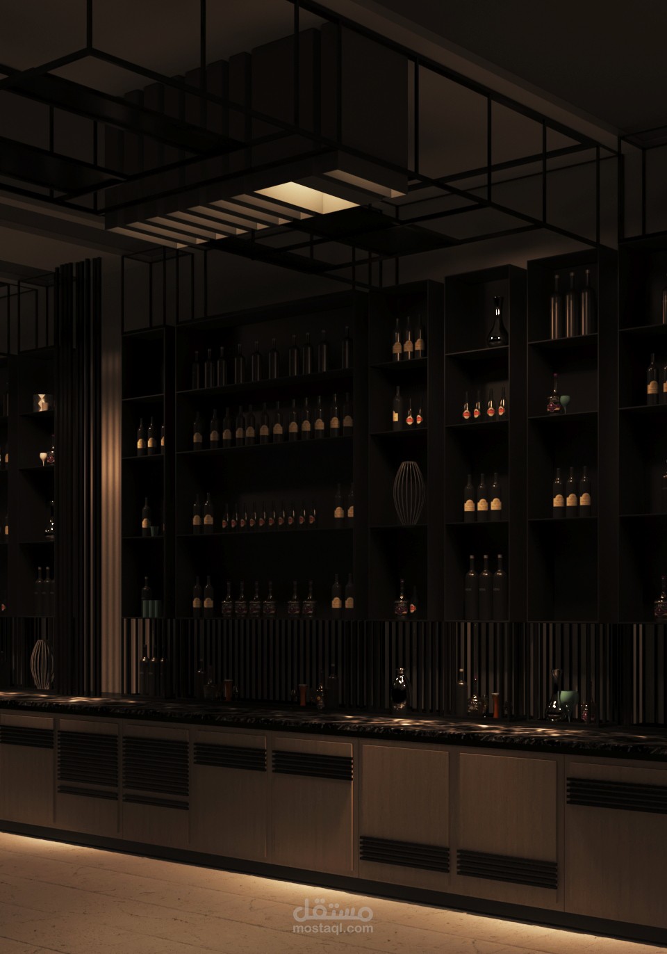 تصميم و تنفيذ بار مشروبات